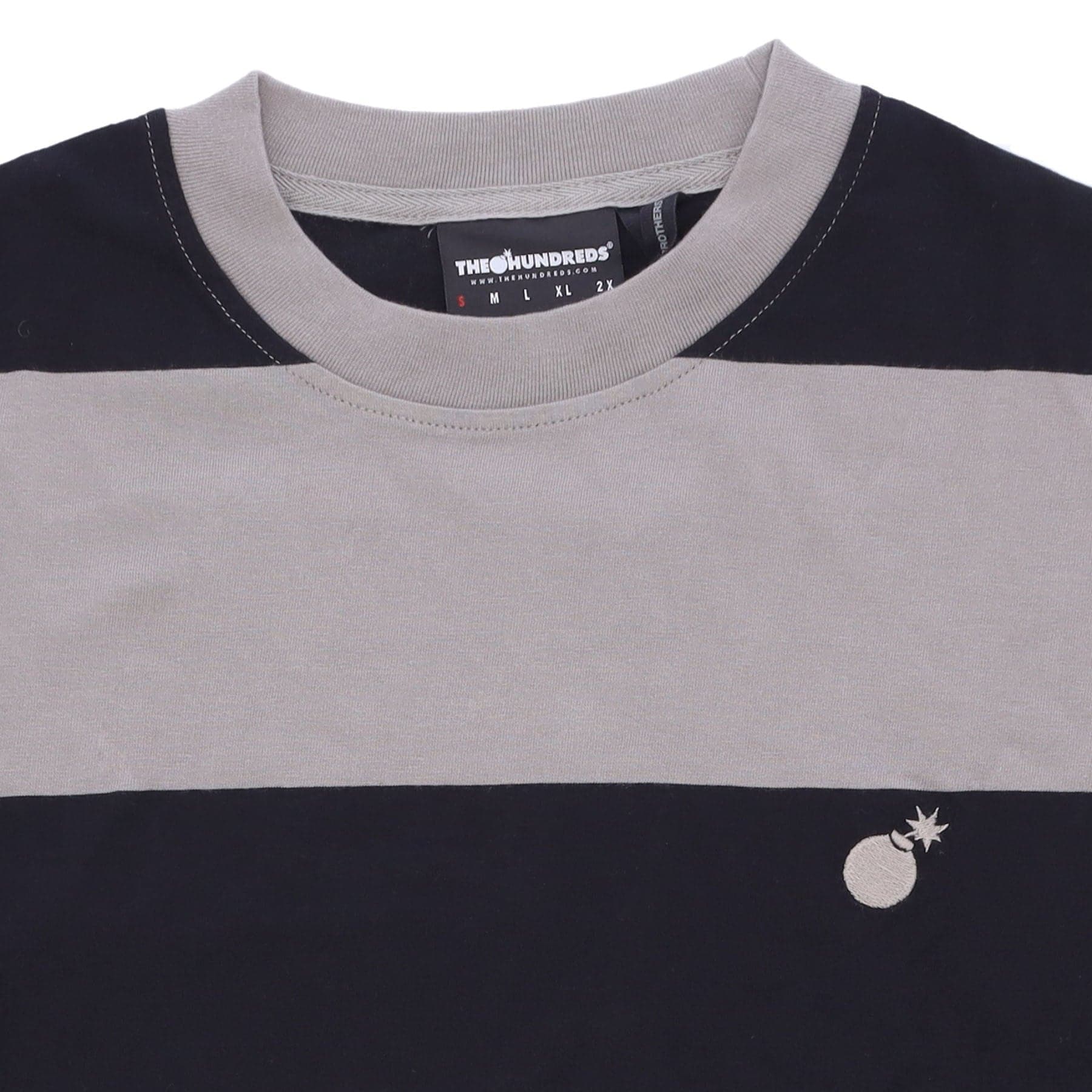 THE HUNDREDS Maglietta Uomo Block Tee Grey da uomo in T-shirt Drestige - Casamassima, commercioVirtuoso.it