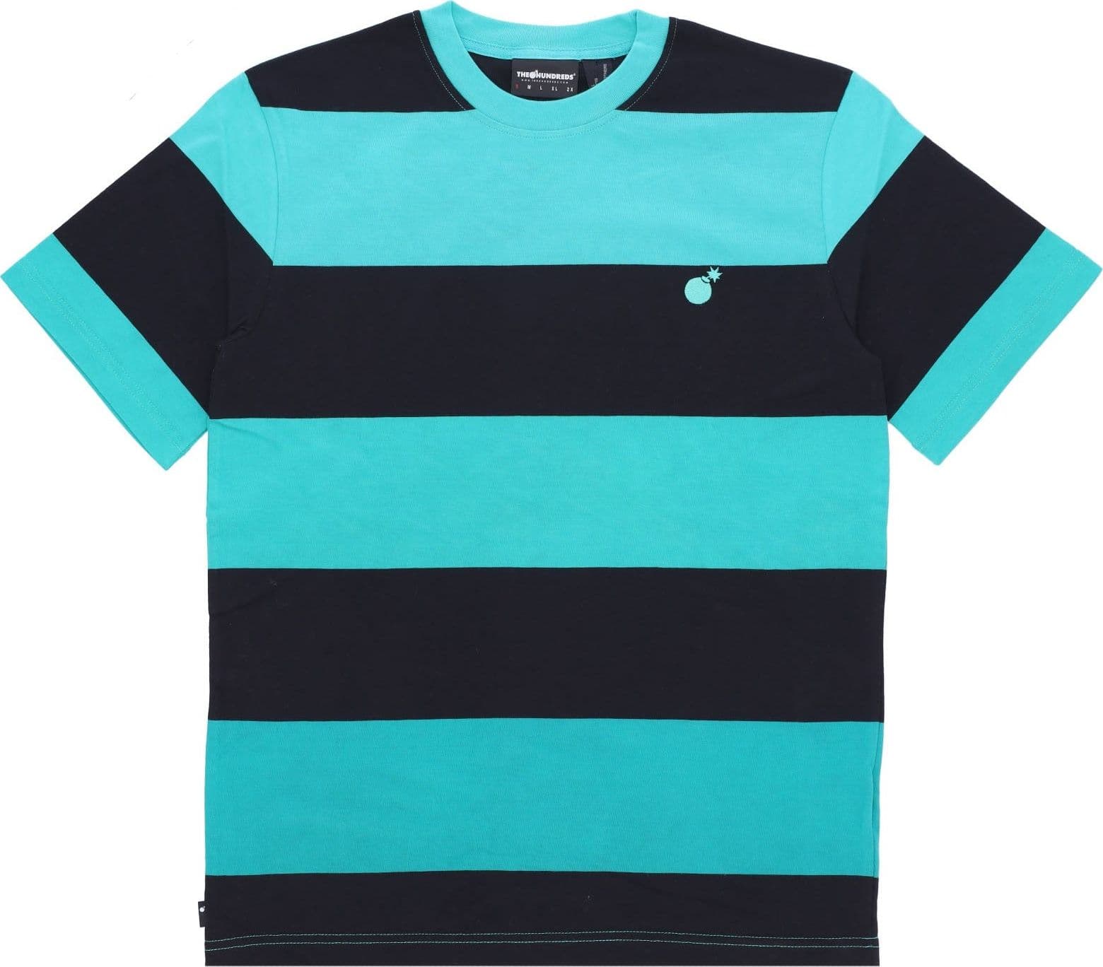 THE HUNDREDS Maglietta Uomo Block Tee Teal da uomo in T-shirt Drestige - Casamassima, commercioVirtuoso.it