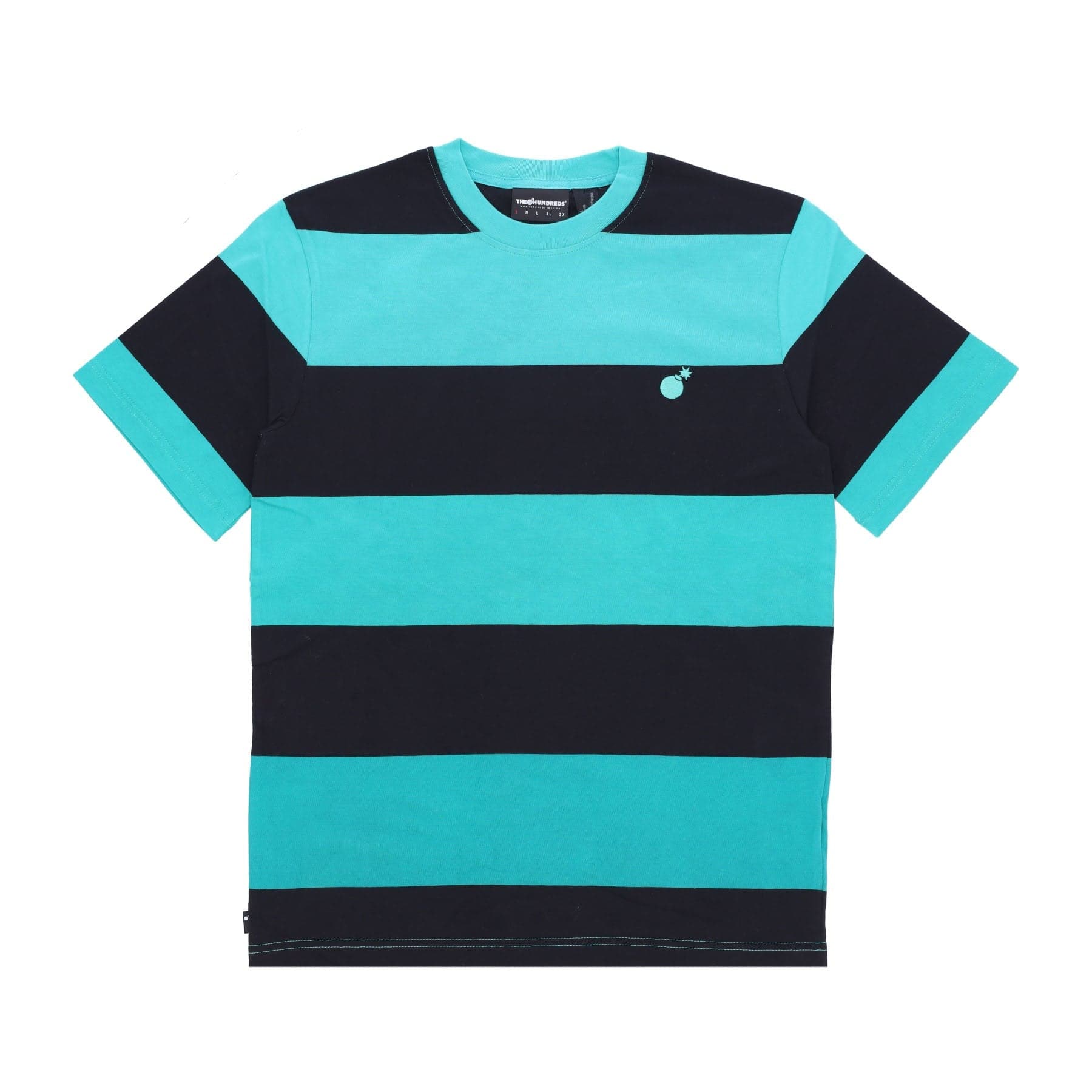 THE HUNDREDS Maglietta Uomo Block Tee Teal da uomo in T-shirt Drestige - Casamassima, commercioVirtuoso.it