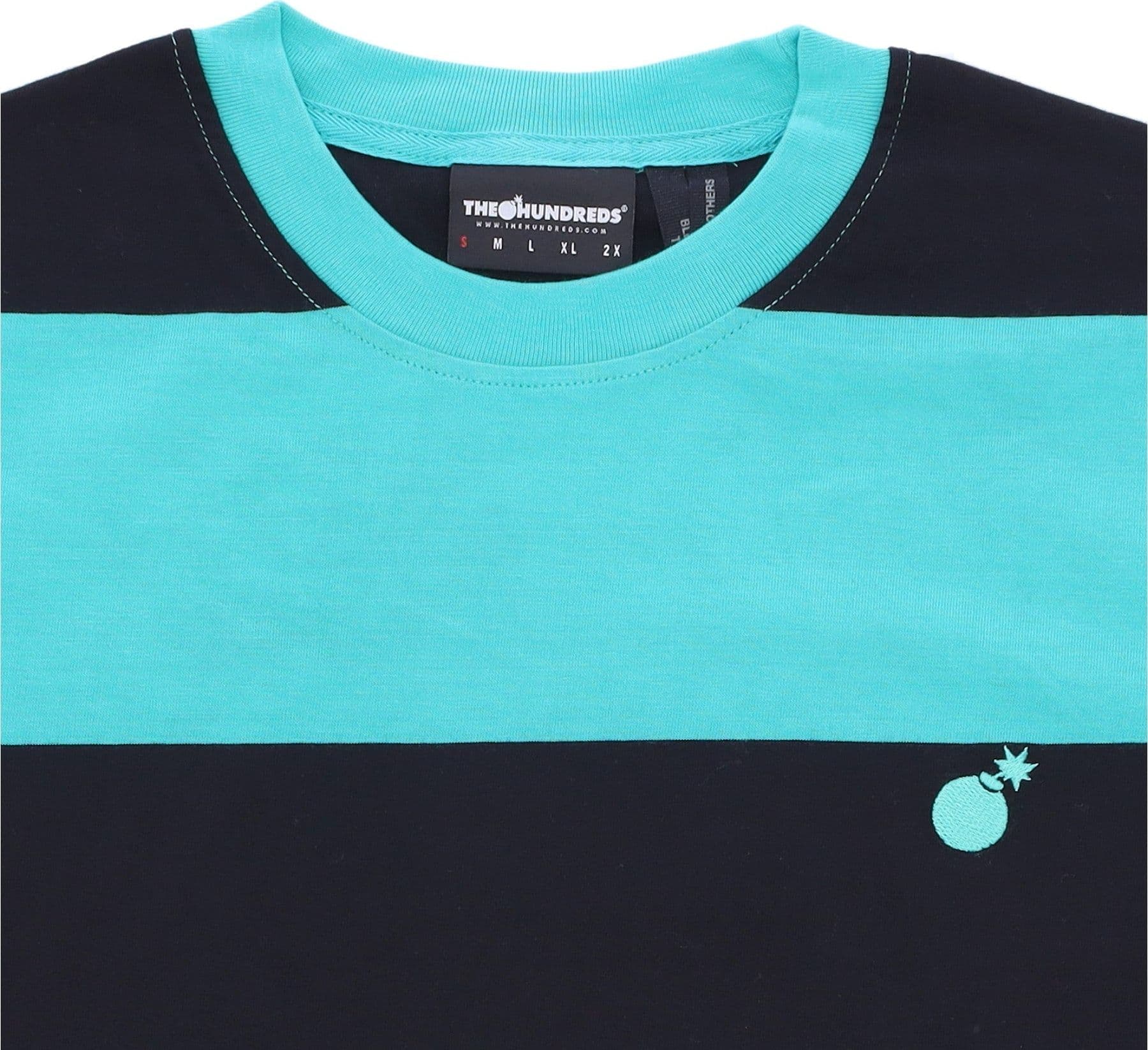 THE HUNDREDS Maglietta Uomo Block Tee Teal da uomo in T-shirt Drestige - Casamassima, commercioVirtuoso.it