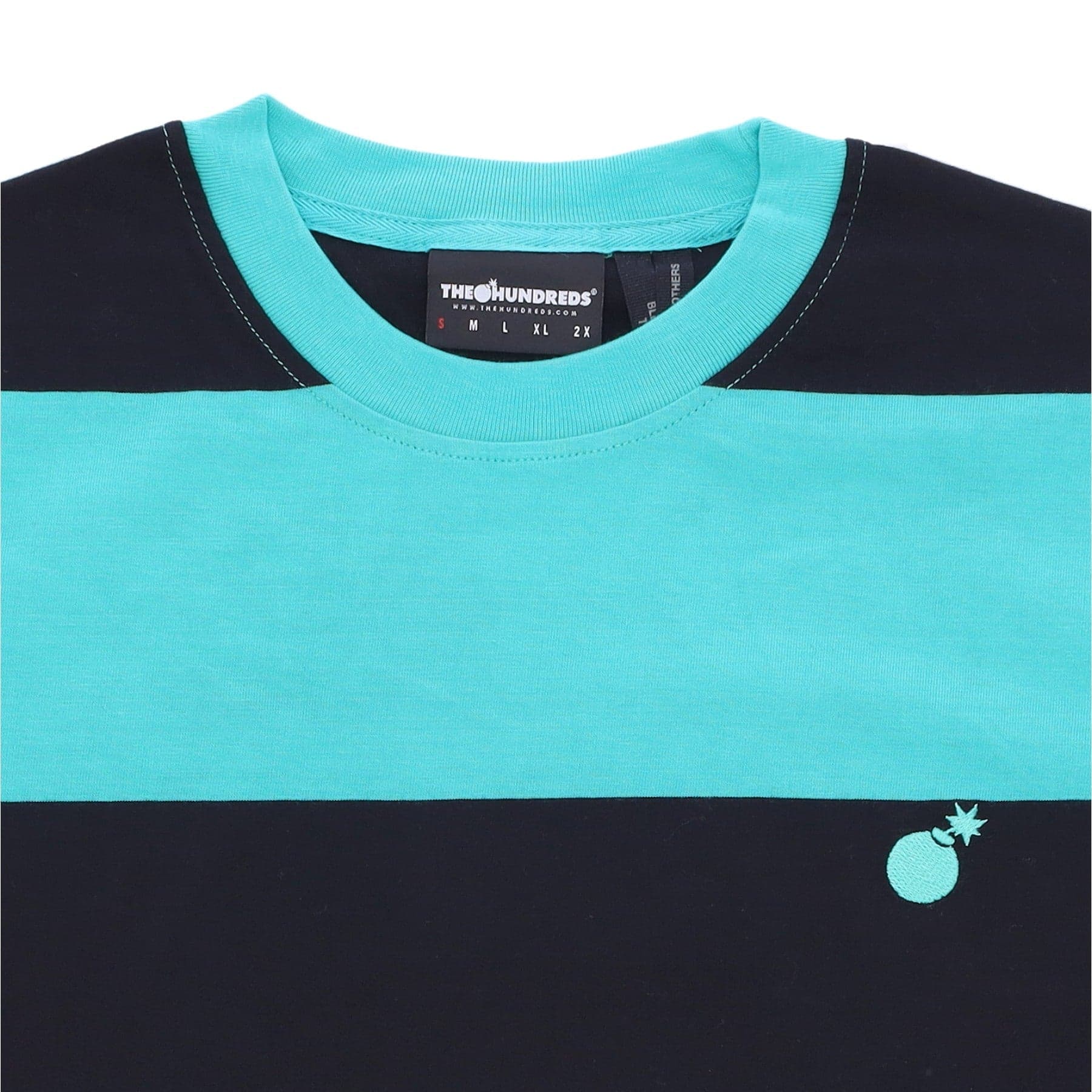 THE HUNDREDS Maglietta Uomo Block Tee Teal da uomo in T-shirt Drestige - Casamassima, commercioVirtuoso.it