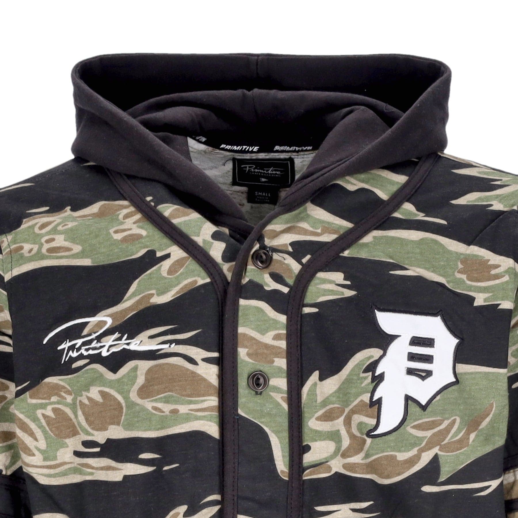 PRIMITIVE Casacca Cappuccio Uomo Tiger Two-fer Baseball Jersey Camouflage da uomo in Felpe con cappuccio Drestige - Casamassima, commercioVirtuoso.it