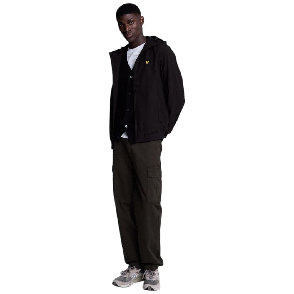 Lyle Scott giacca nera Fleece Back Softshell JK2110V in Giacche Prodotti di Classe - Nocera Superiore, commercioVirtuoso.it