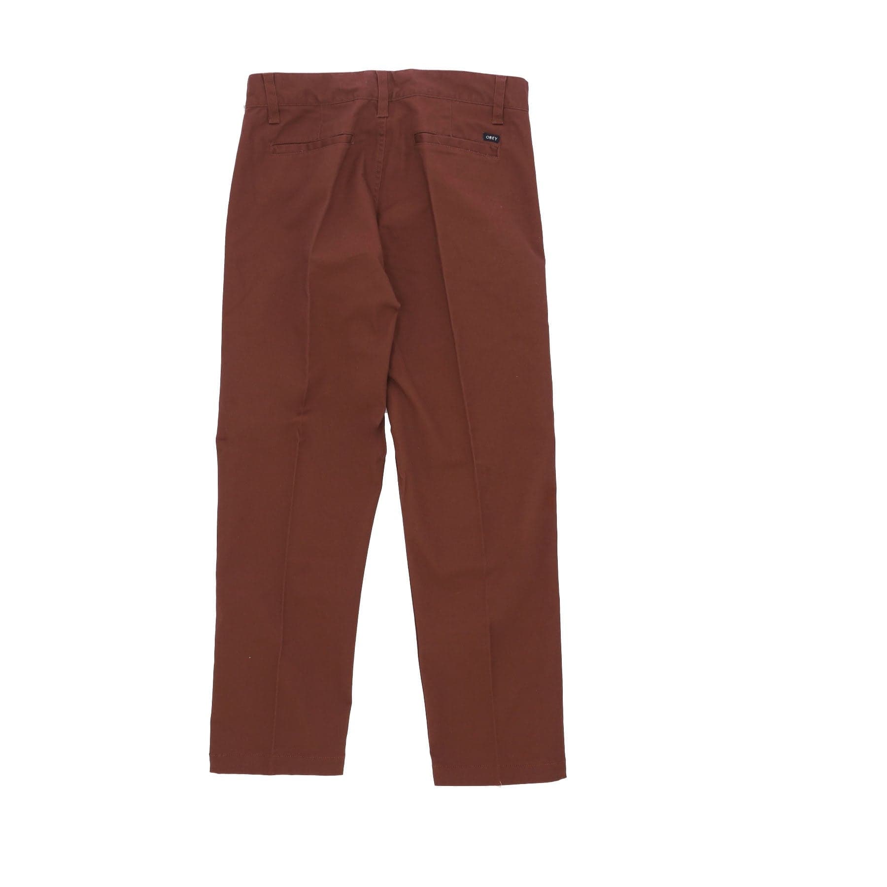 OBEY Pantalone Lungo Uomo Straggler Flooded Pants Sepia Brown da uomo in Pantaloni Drestige - Casamassima, commercioVirtuoso.it