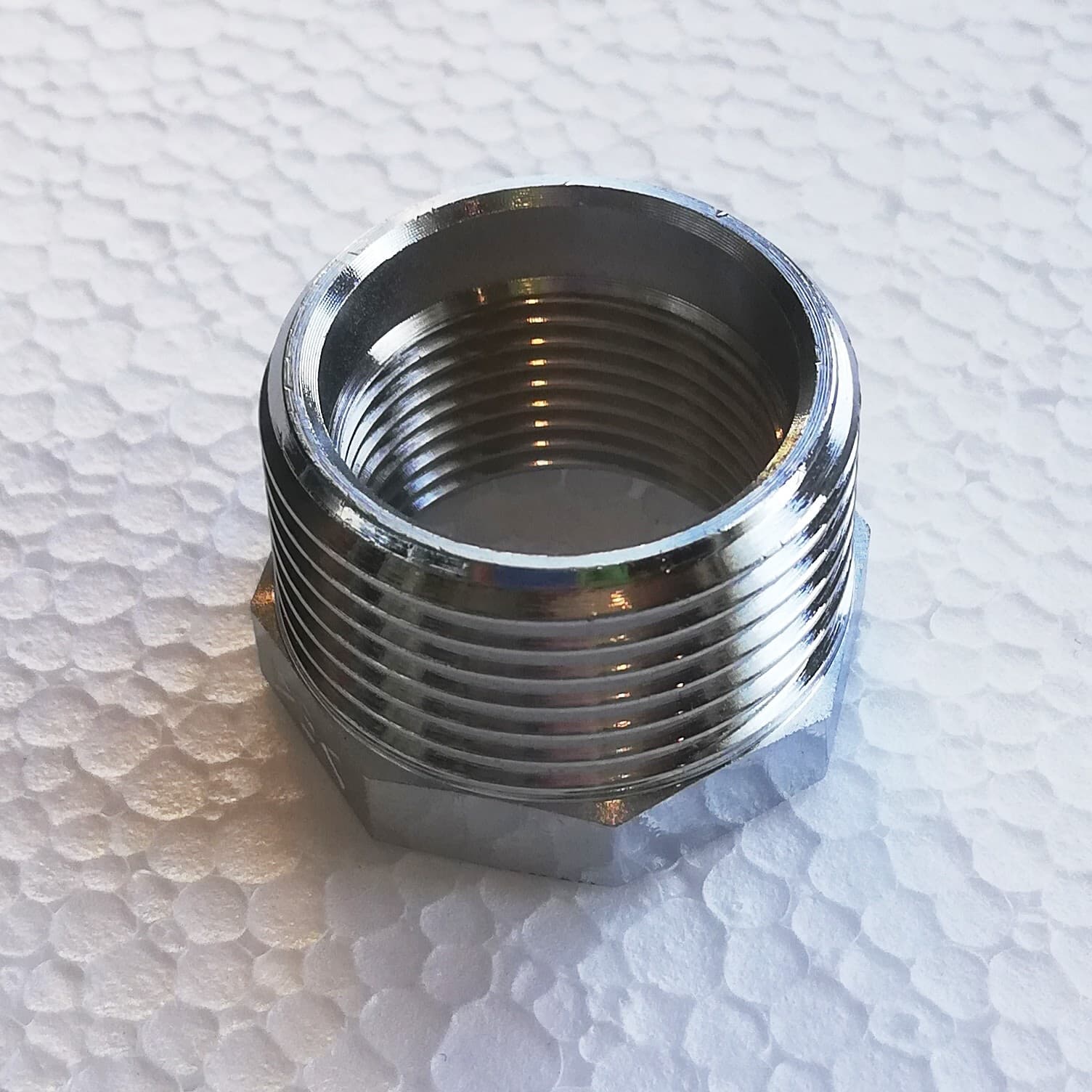 Riduzione da 1/2''x 3/8'' in ottone cromato MF in Tubazioni Aloiserw.com - Altomonte, commercioVirtuoso.it