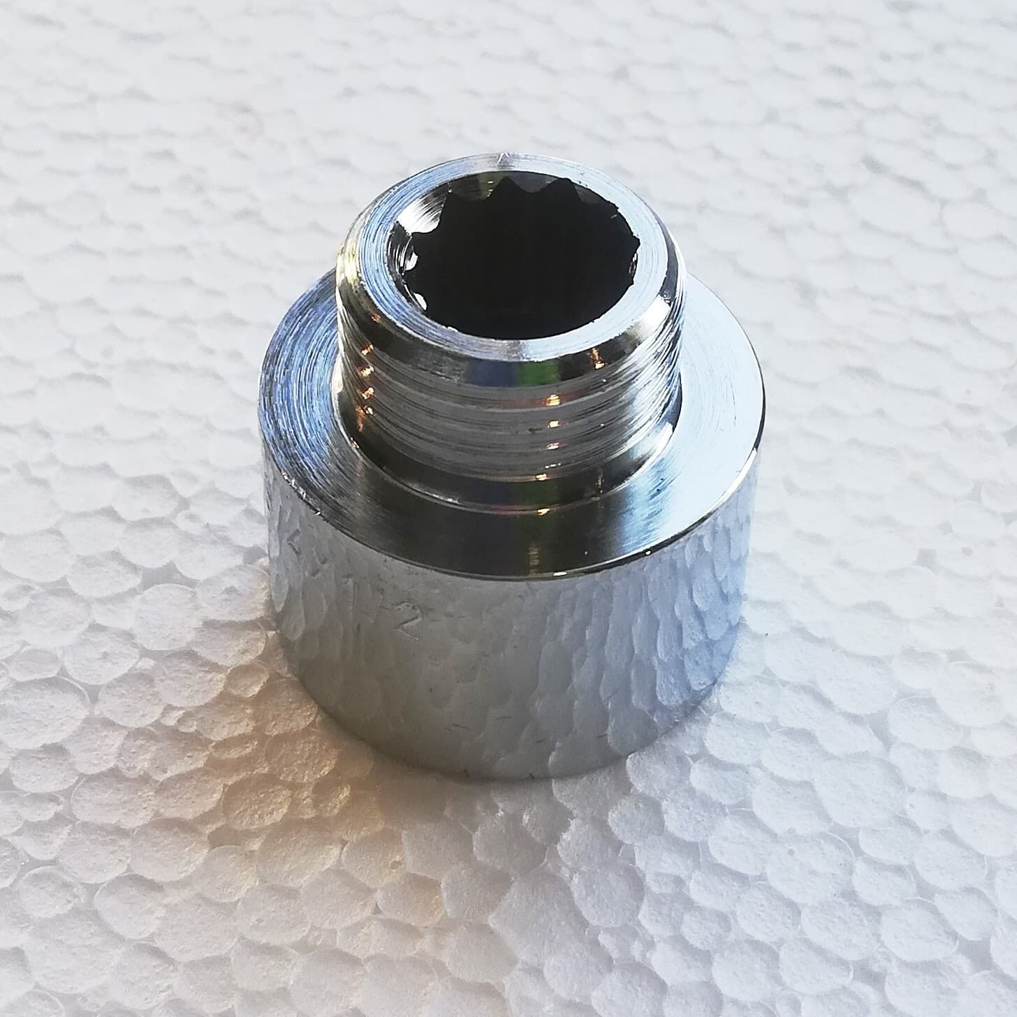 Prolunga ridotta da F 1/2''x M 3/8'' in ottone cromato in Prolunghe Aloiserw.com - Altomonte, commercioVirtuoso.it