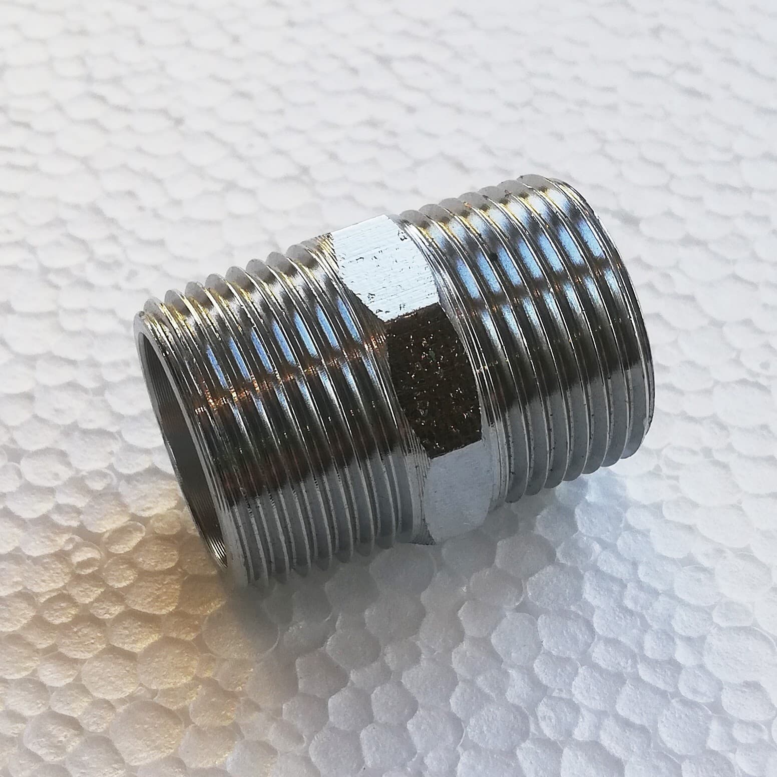 Niples nipplo da 1'' in ottone cromato MM in Tubazioni Aloiserw.com - Altomonte, commercioVirtuoso.it