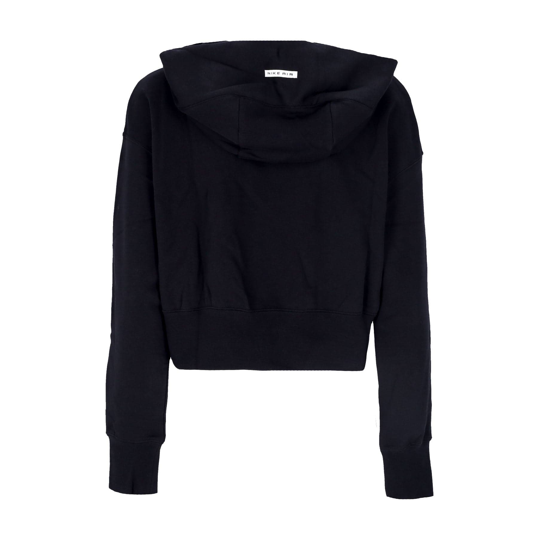 Nike Felpa Cappuccio Zip Donna Sportswear Air Fleece Full-zip Hoodie Black/black/white da donna in Felpe con cappuccio Drestige - Casamassima, commercioVirtuoso.it