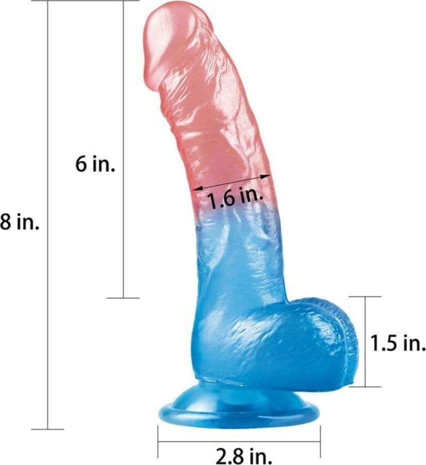 Dildo Naturale in Jelly DAZZLE STUDS 8” 20 cm in Dildo realistici Sexy Tentazioni - Siracusa, commercioVirtuoso.it
