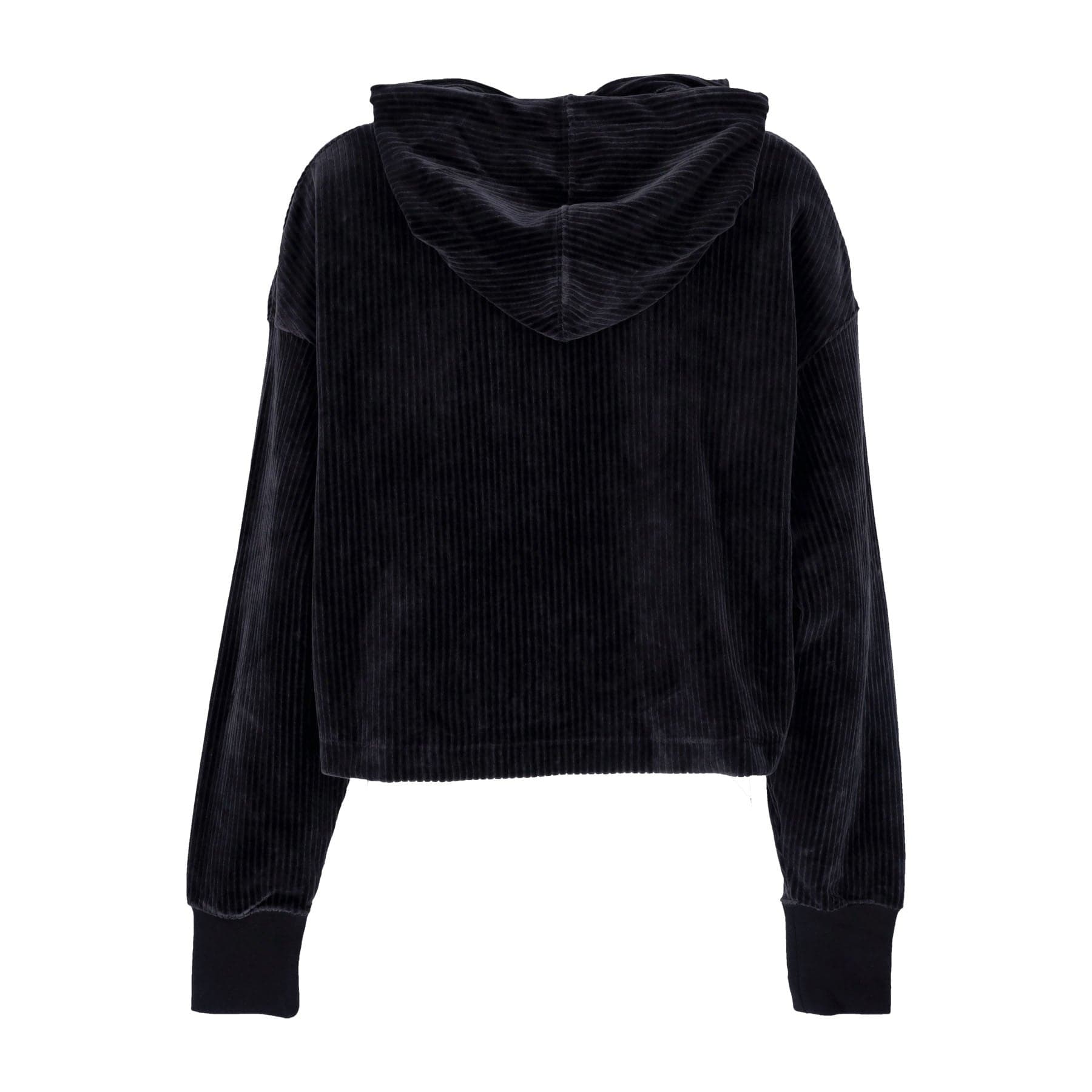 Nike Felpa Leggera Cappuccio Corta Donna Sportswear Velour Mod Cropped Hoodie Black/sail da donna in Felpe con cappuccio Drestige - Casamassima, commercioVirtuoso.it