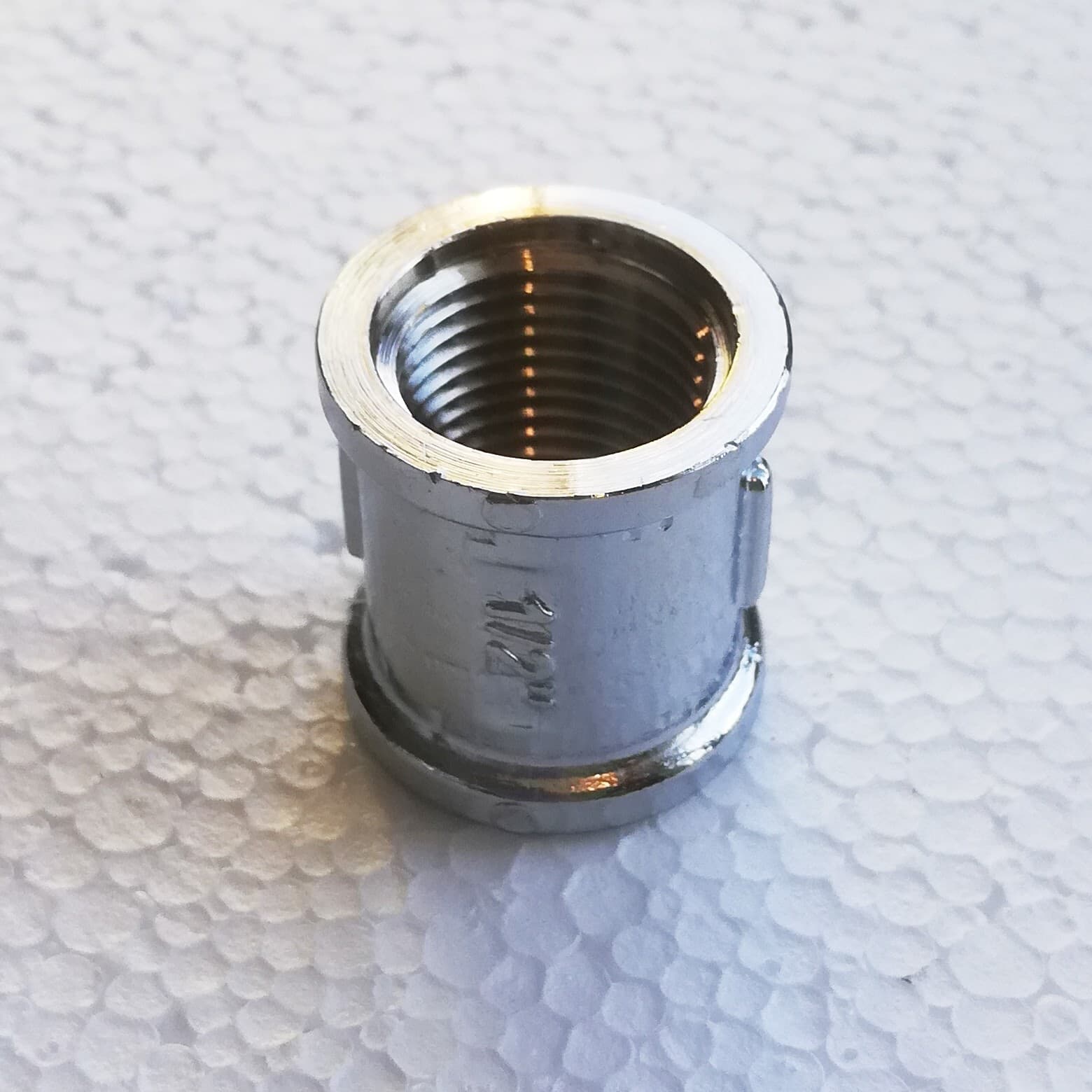 Manicotto FF da 1/2" in ottone cromato in Raccordi Aloiserw.com - Altomonte, commercioVirtuoso.it