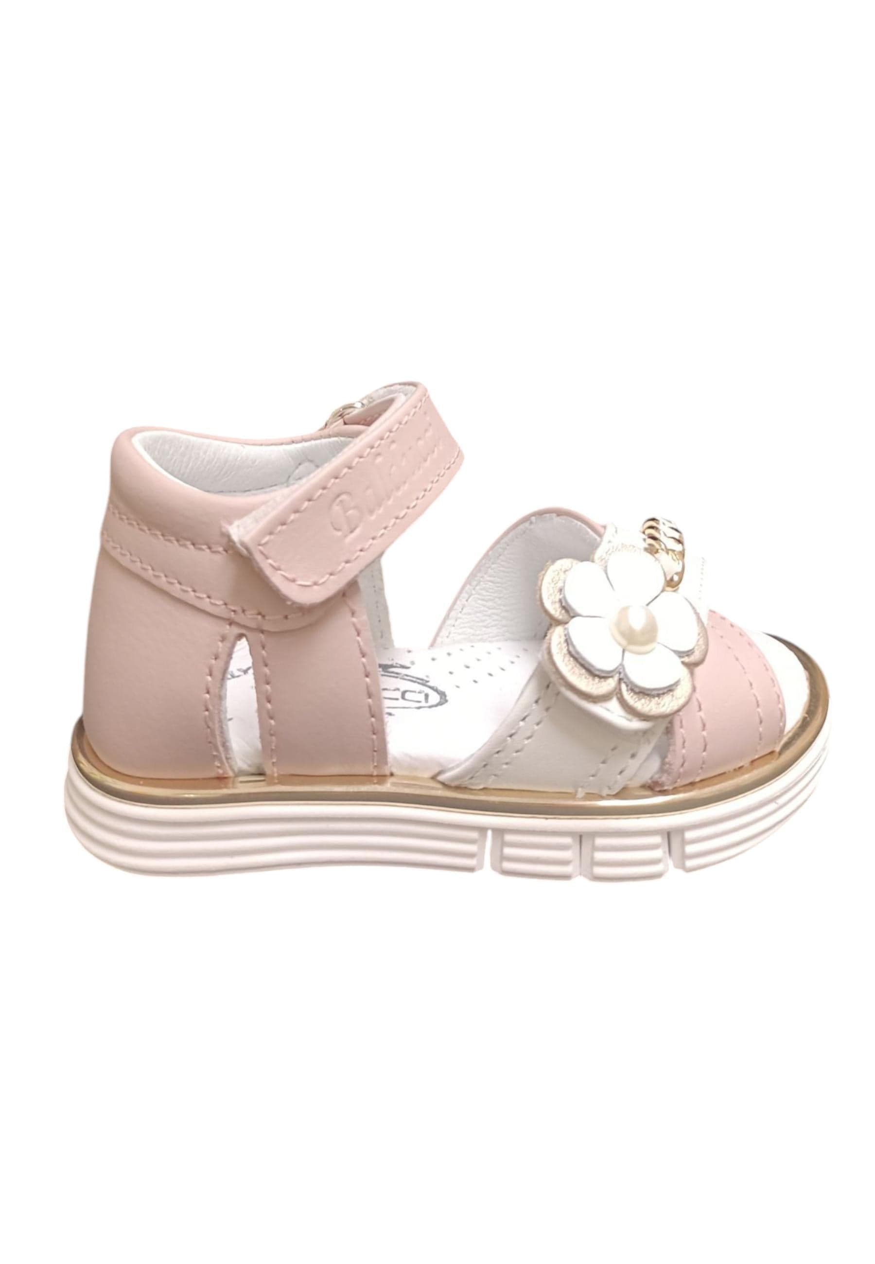 Scarpe sandalo tallonato Bambine balducci CITA  rosa-bianco-oro velcro - 5
