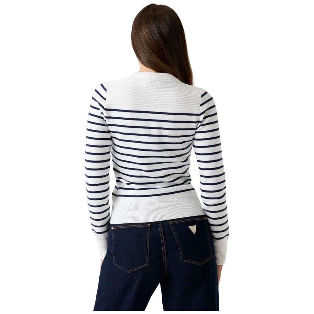 Guess maglione a righe bianco blu HELEN W5BR36Z0422S00J in Maglioni Prodotti di Classe - Nocera Superiore, commercioVirtuoso.it