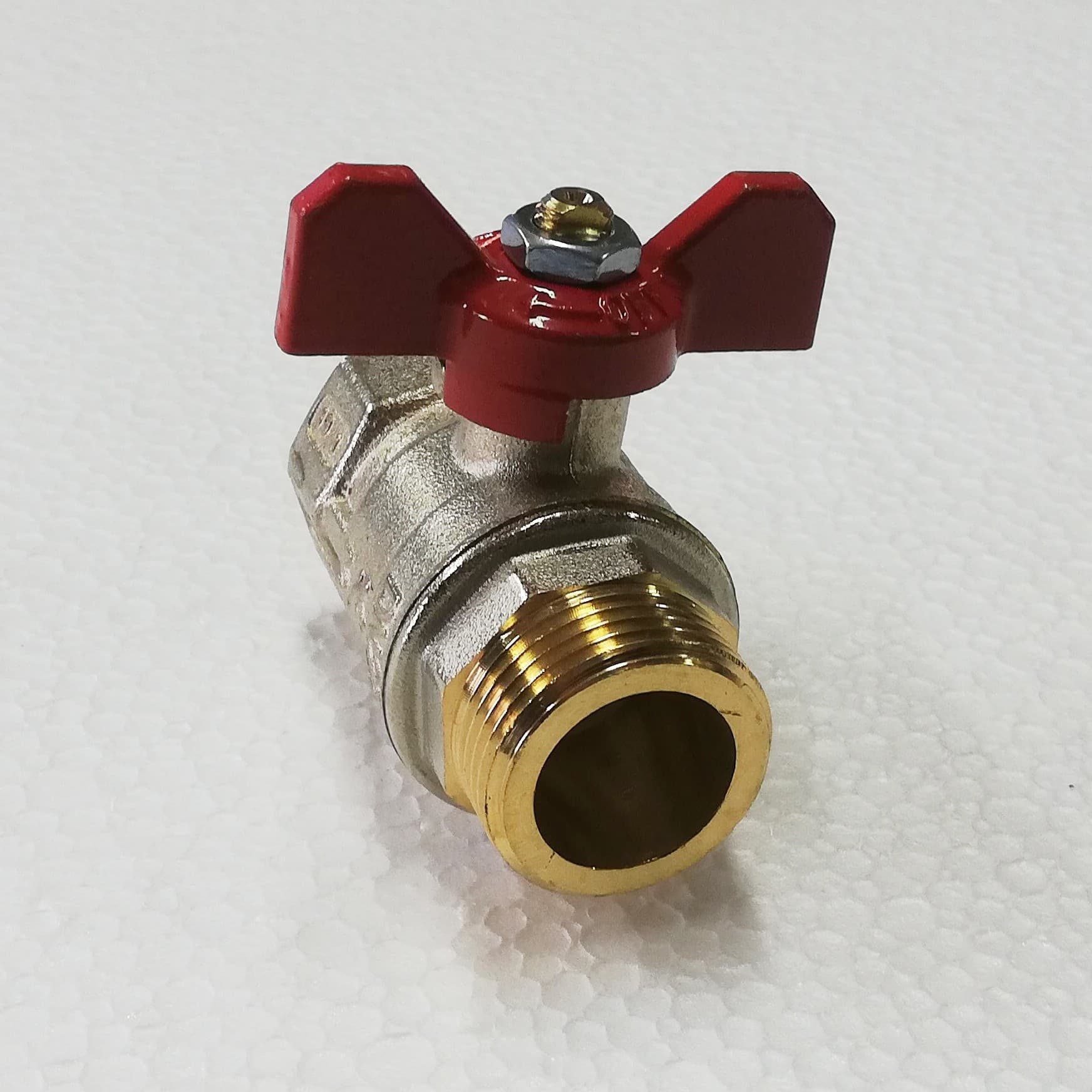 Tiemme 3/4" valvola sfera saracinesca MF leva corta a farfalla rossa in Valvole a farfalla Aloiserw.com - Altomonte, commercioVirtuoso.it