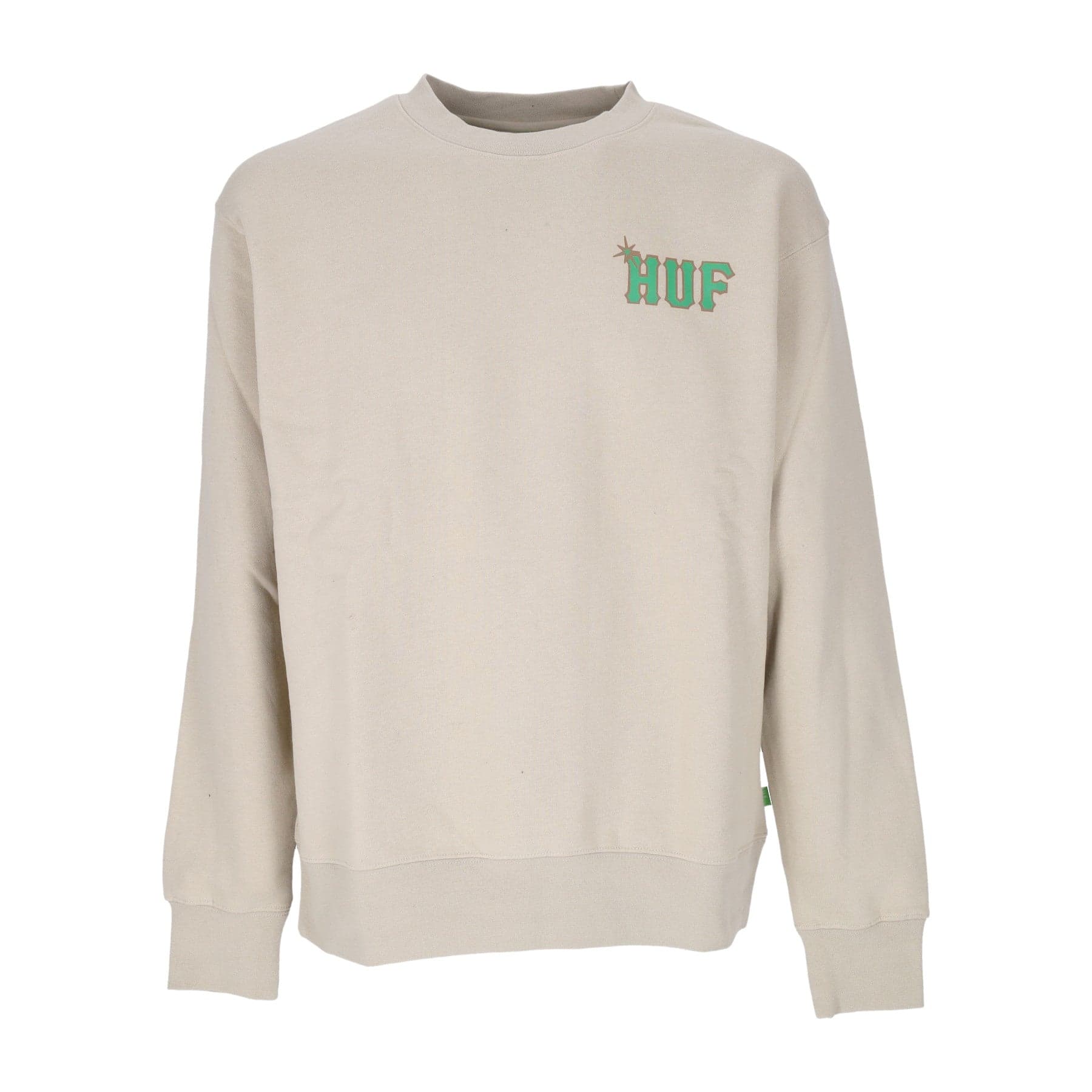 HUF Felpa Girocollo Uomo Sideline Crewneck Sand da uomo in Felpe senza cappuccio Drestige - Casamassima, commercioVirtuoso.it