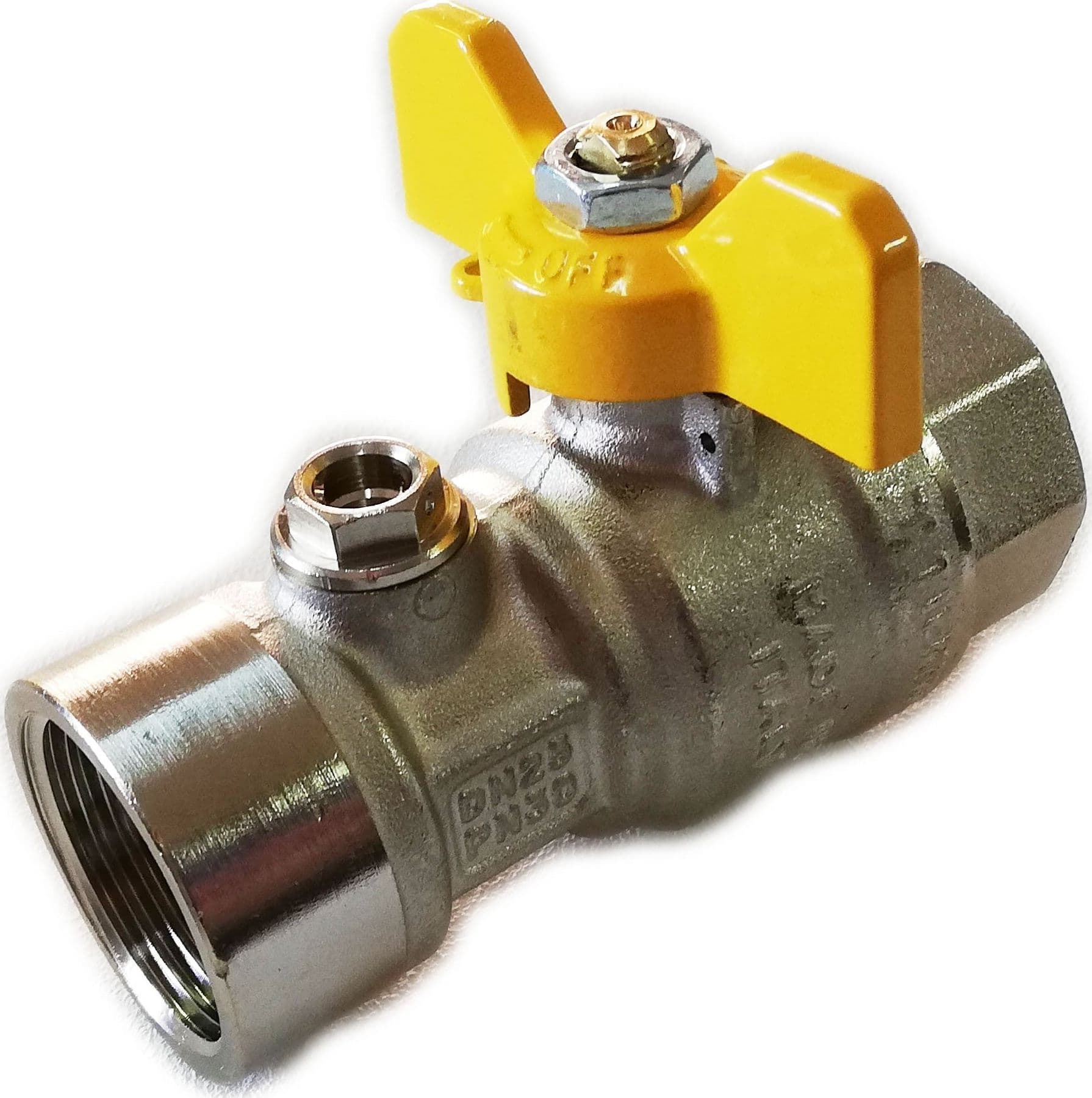Valvola sfera diritta FF post contatore gas da 1''