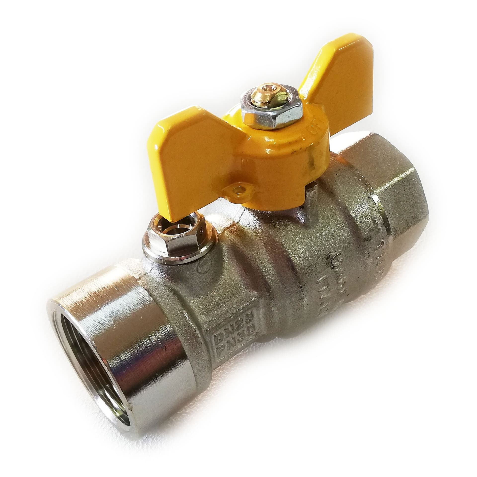 Valvola sfera diritta FF post contatore gas da 1'' in Accessori Aloiserw.com - Altomonte, commercioVirtuoso.it