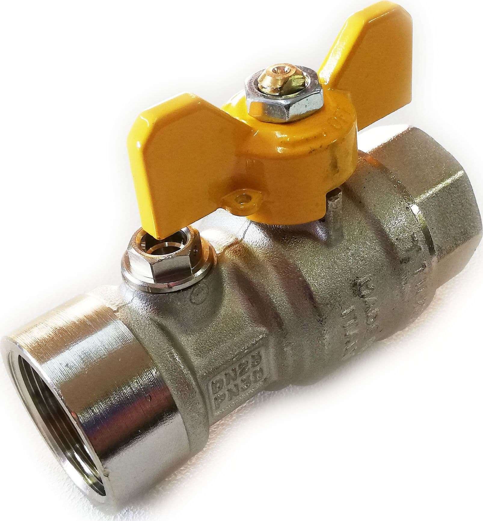 Valvola sfera diritta FF post contatore gas da 1'' in Accessori Aloiserw.com - Altomonte, commercioVirtuoso.it