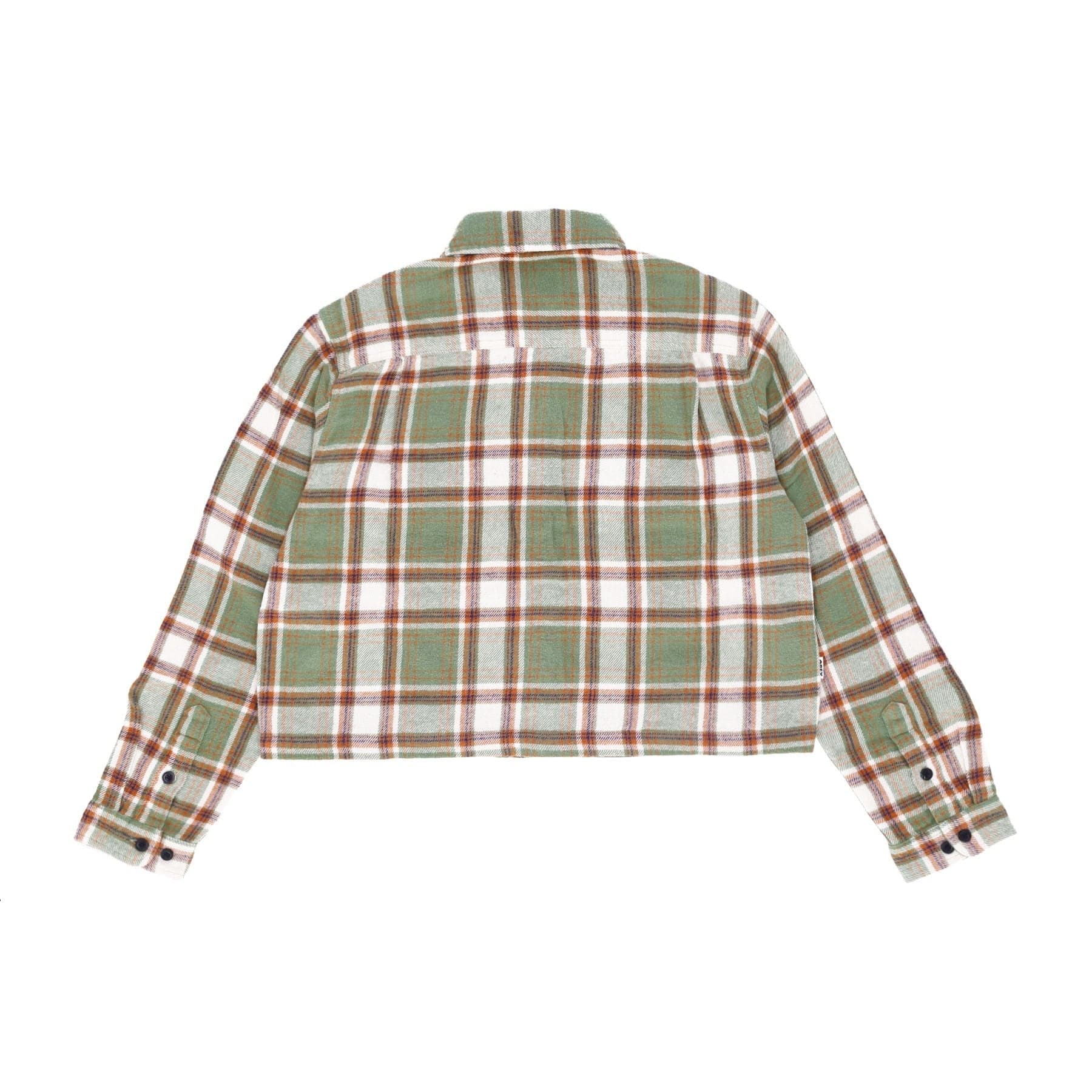OBEY Camicia Manica Lunga Donna Pia Flannel Shirt L/s Loden Frost Multi da donna in Bluse e camicie Drestige - Casamassima, commercioVirtuoso.it