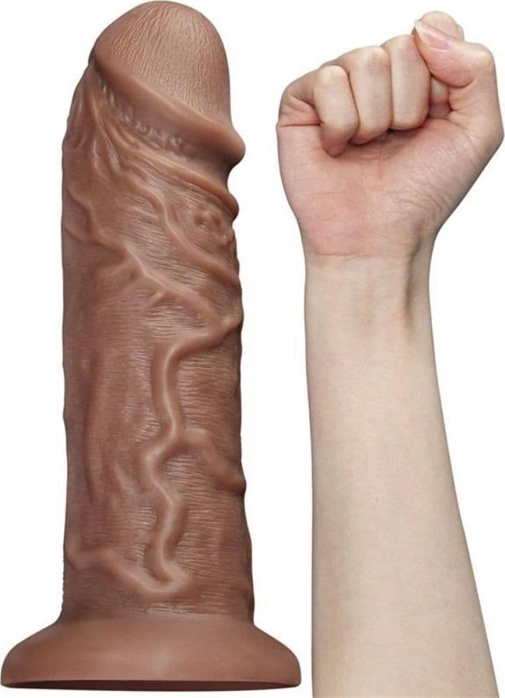 Dildo XXL Realistico in Silicone Marrone 26,6 cm in Dildo realistici Sexy Tentazioni - Siracusa, commercioVirtuoso.it