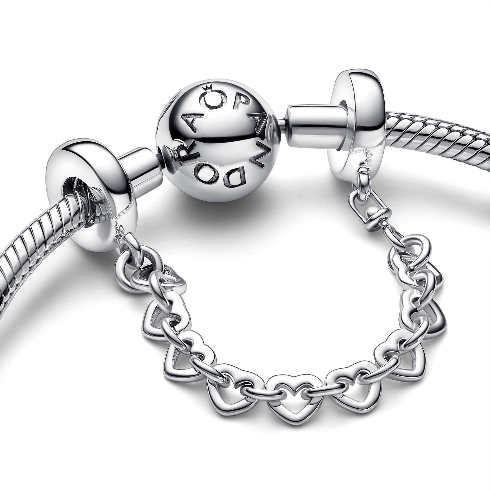 Pandora - Catena di Sicurezza Cuori Intrecciati in Bead Charm Alba Gioielli - Casoria, commercioVirtuoso.it