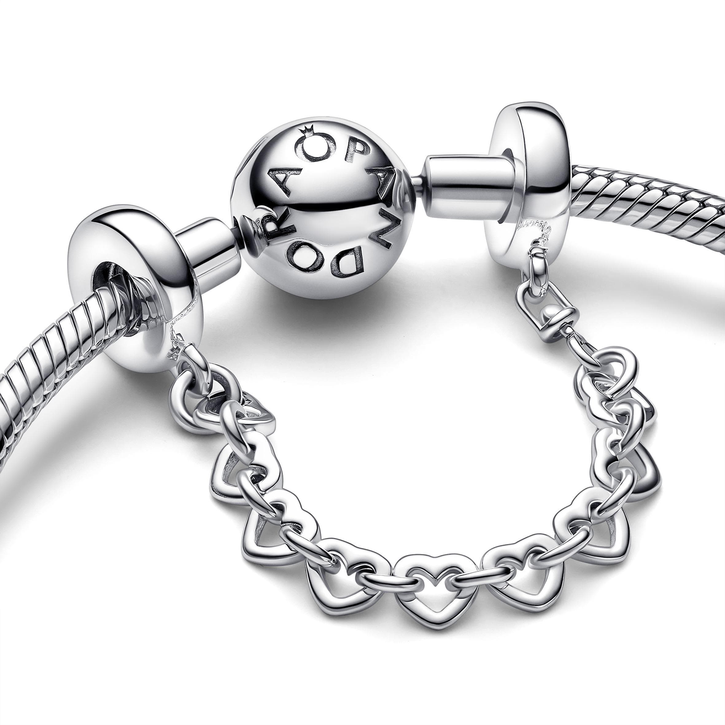 Pandora - Catena di Sicurezza Cuori Intrecciati in Bead Charm Alba Gioielli - Casoria, commercioVirtuoso.it