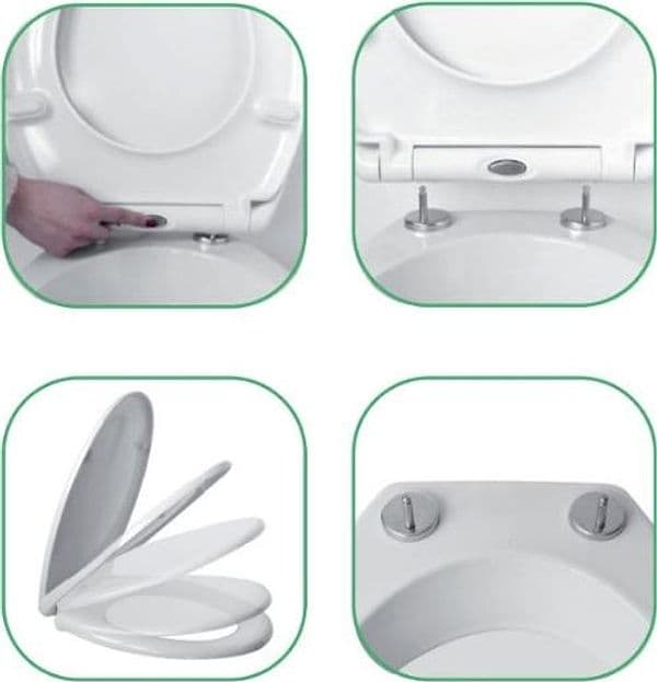Sedile wc uiversale soft close sganciabile in Sedili WC BagnoClic.it - Pregnana Milanese, commercioVirtuoso.it