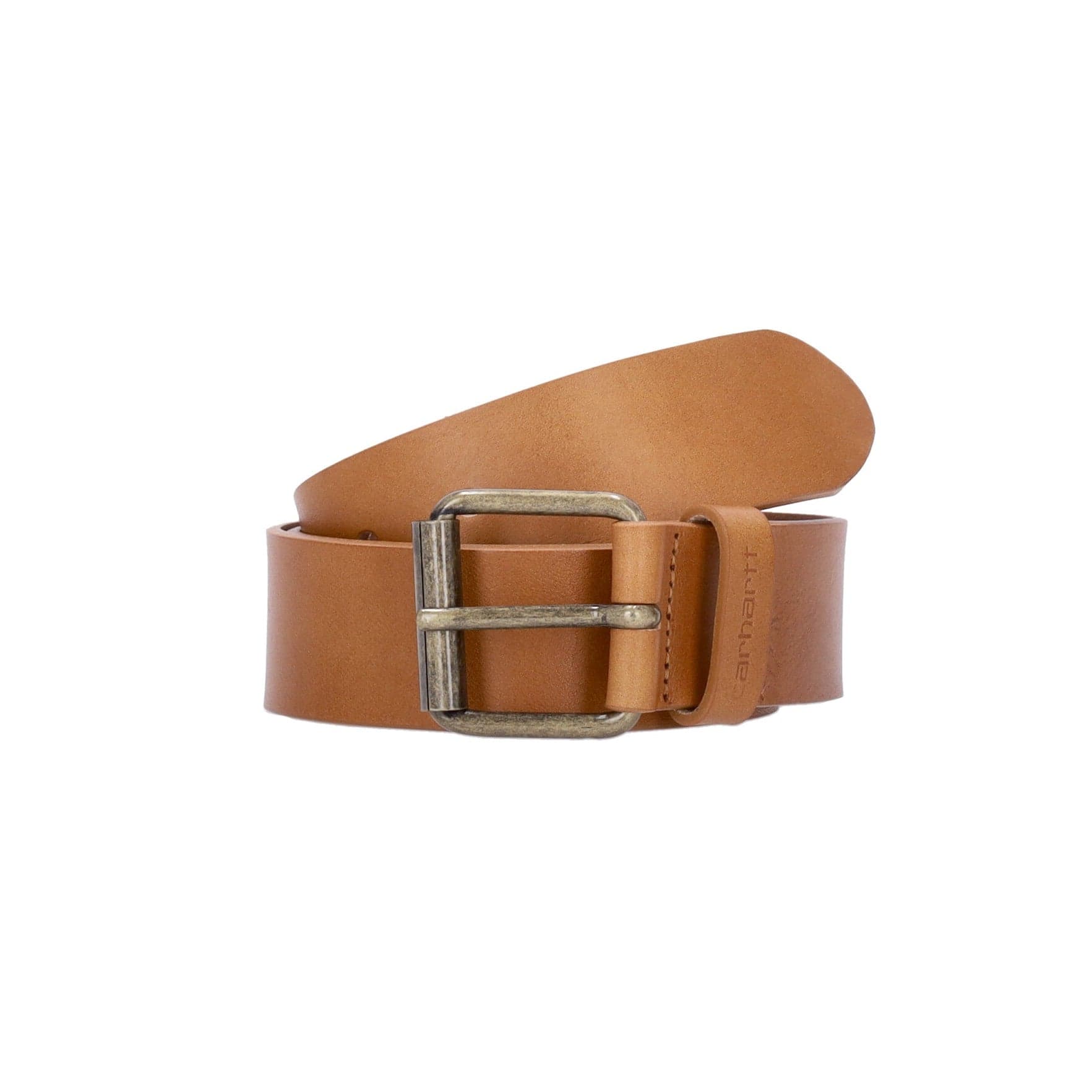 CARHARTT WIP Cintura Uomo Script Belt Leather Honey/gold da uomo in Cinture Drestige - Casamassima, commercioVirtuoso.it