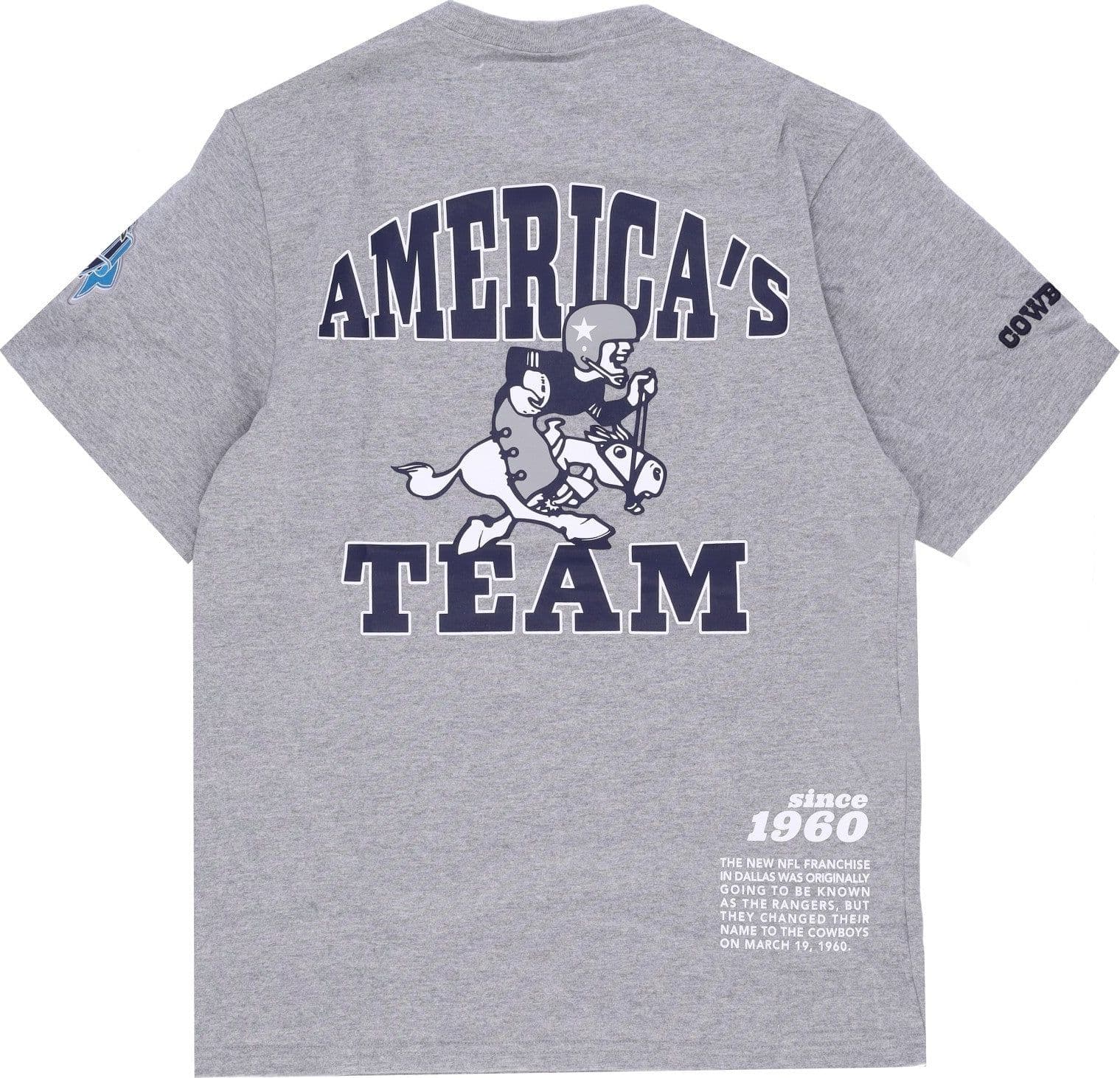 MITCHELL &amp; NESS Maglietta Uomo Nfl Team Origins Top Dalcow Grey Heather da uomo in T-shirt Drestige - Casamassima, commercioVirtuoso.it