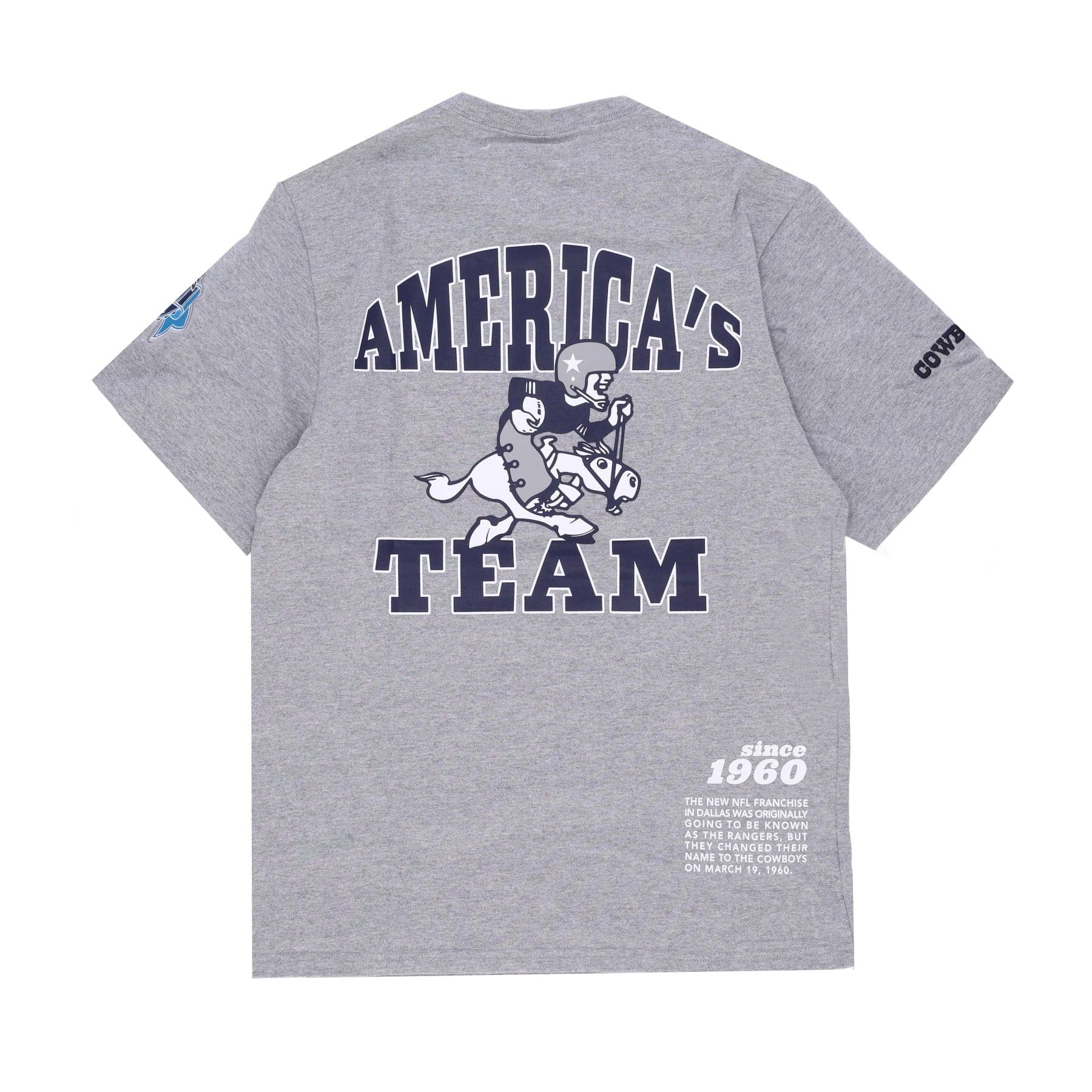 MITCHELL &amp; NESS Maglietta Uomo Nfl Team Origins Top Dalcow Grey Heather da uomo in T-shirt Drestige - Casamassima, commercioVirtuoso.it