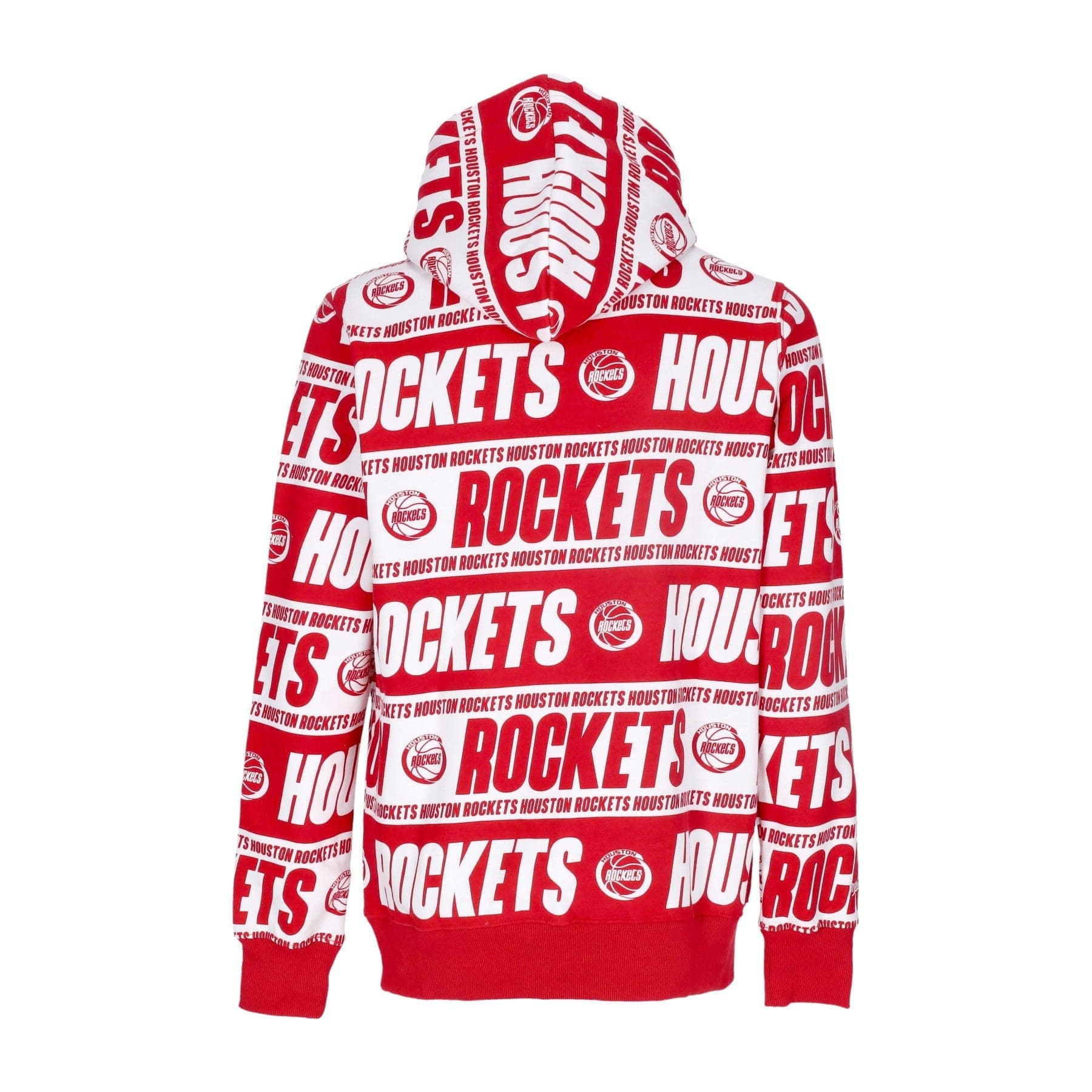 MITCHELL &amp; NESS Felpa Cappuccio Uomo Nba Teamwrap Hoodie Hardwood Classics Houroc Red da uomo in Felpe con cappuccio e felpe Drestige - Casamassima, commercioVirtuoso.it