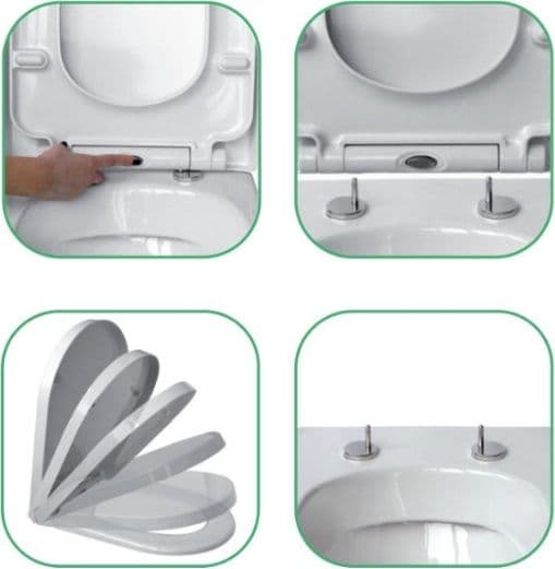 Sedile wc avvolgente soft close sganciabile in Sedili WC BagnoClic.it - Pregnana Milanese, commercioVirtuoso.it