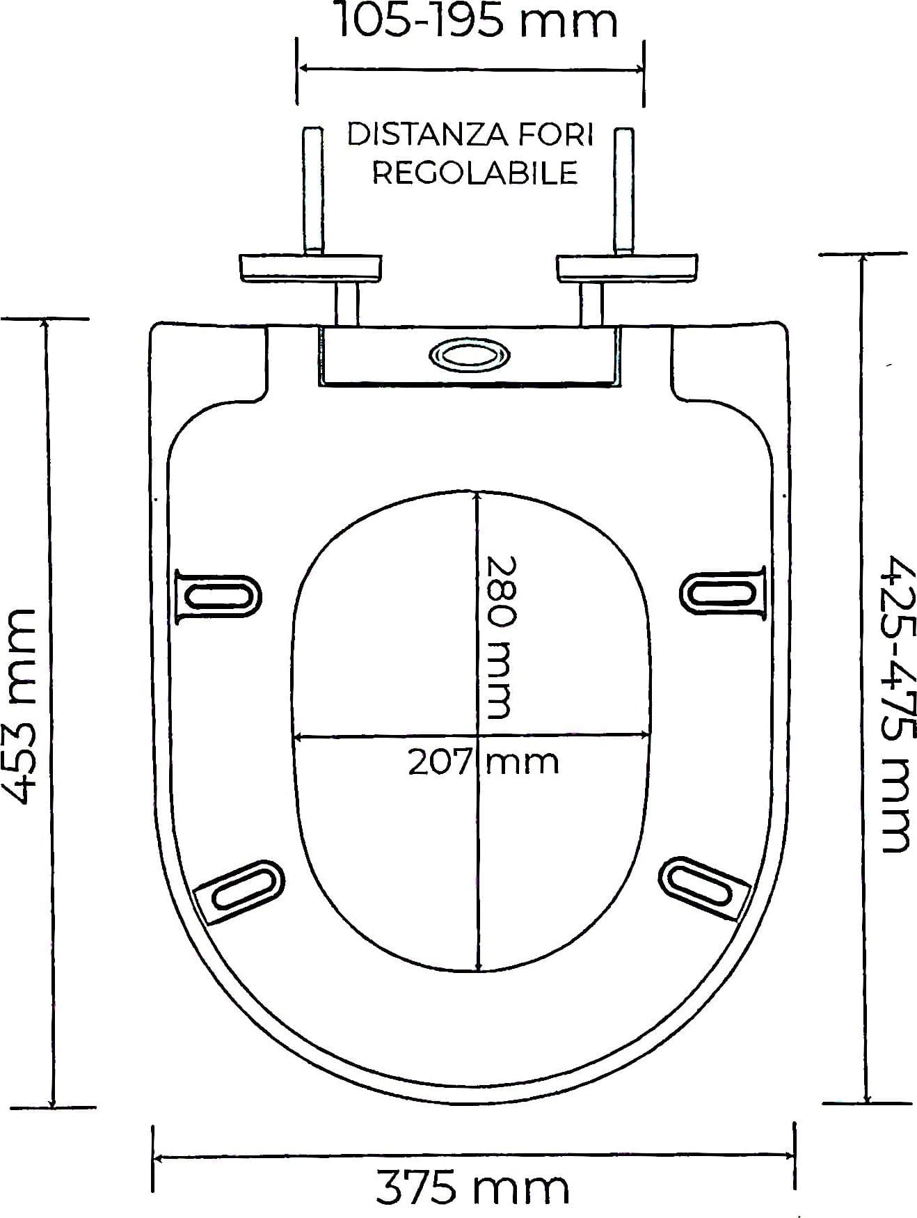 Sedile wc avvolgente soft close sganciabile in Sedili WC BagnoClic.it - Pregnana Milanese, commercioVirtuoso.it