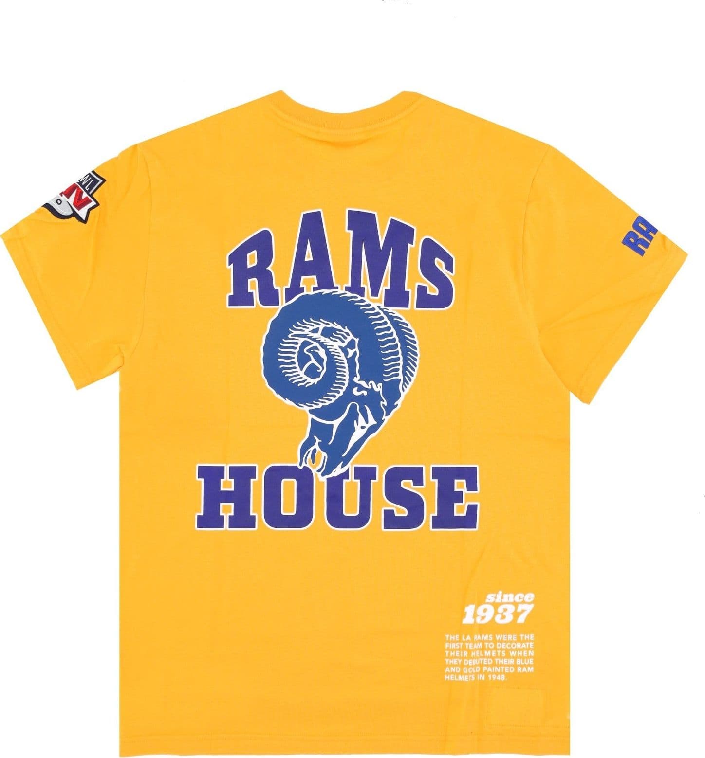 MITCHELL &amp; NESS Maglietta Uomo Nfl Team Origins Top Losram Gold da uomo in T-Shirt Drestige - Casamassima, commercioVirtuoso.it