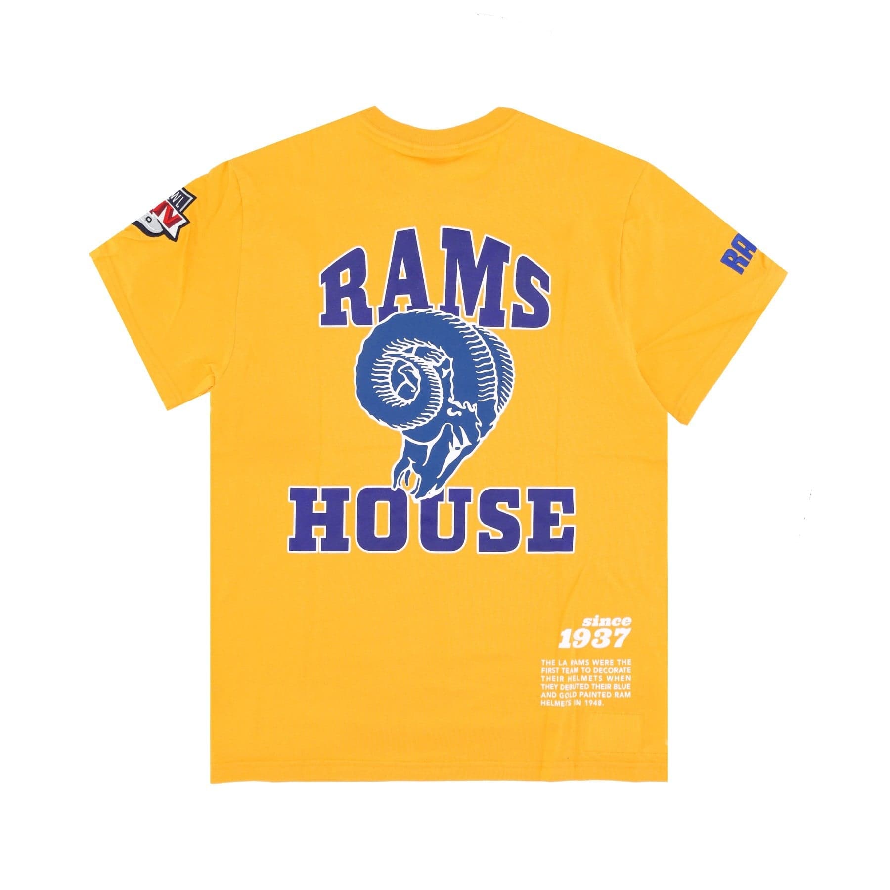 MITCHELL &amp; NESS Maglietta Uomo Nfl Team Origins Top Losram Gold da uomo in T-Shirt Drestige - Casamassima, commercioVirtuoso.it
