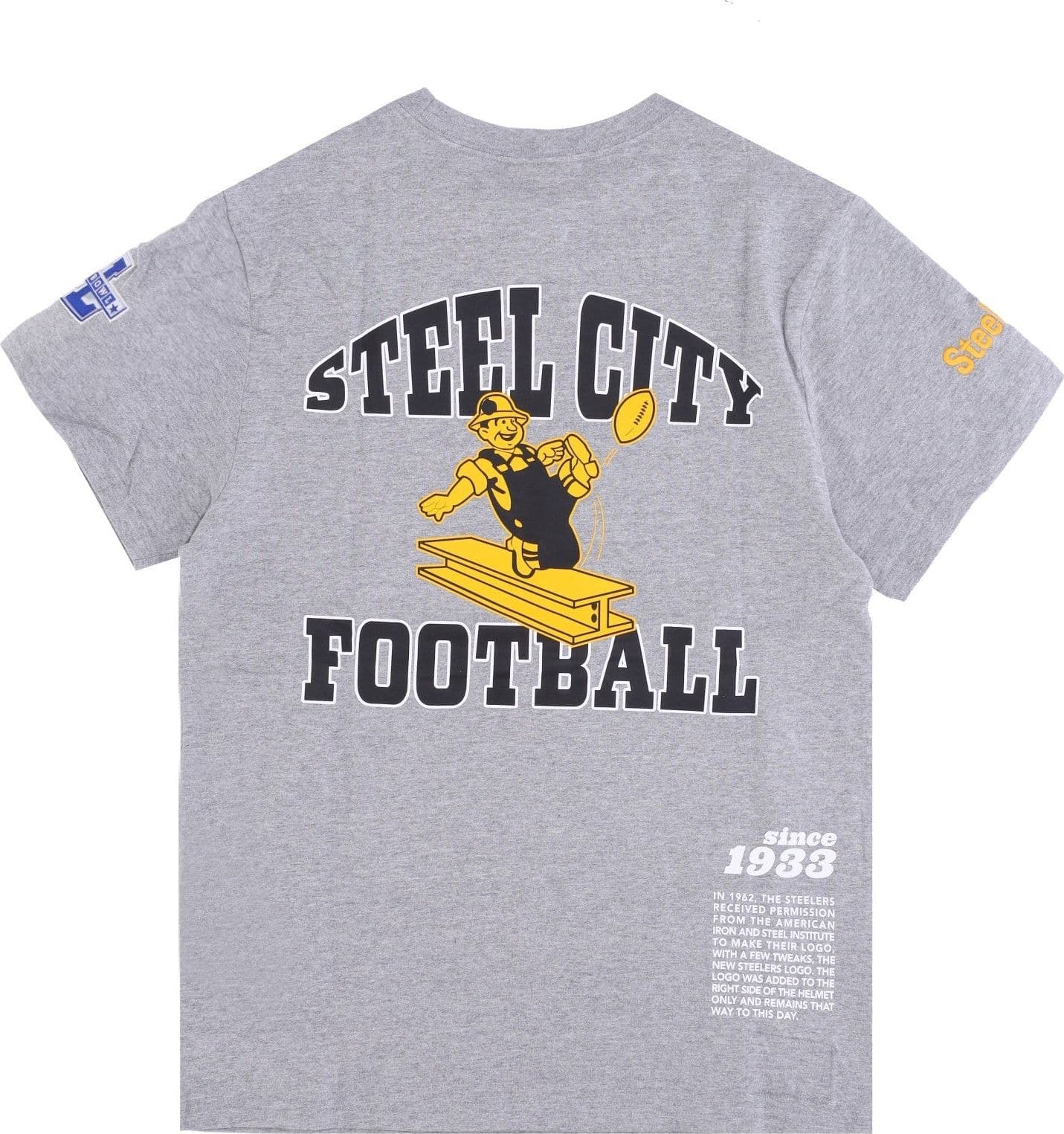 MITCHELL &amp; NESS Maglietta Uomo Nfl Team Origins Top Pitste Grey Heather da uomo in Polo Drestige - Casamassima, commercioVirtuoso.it