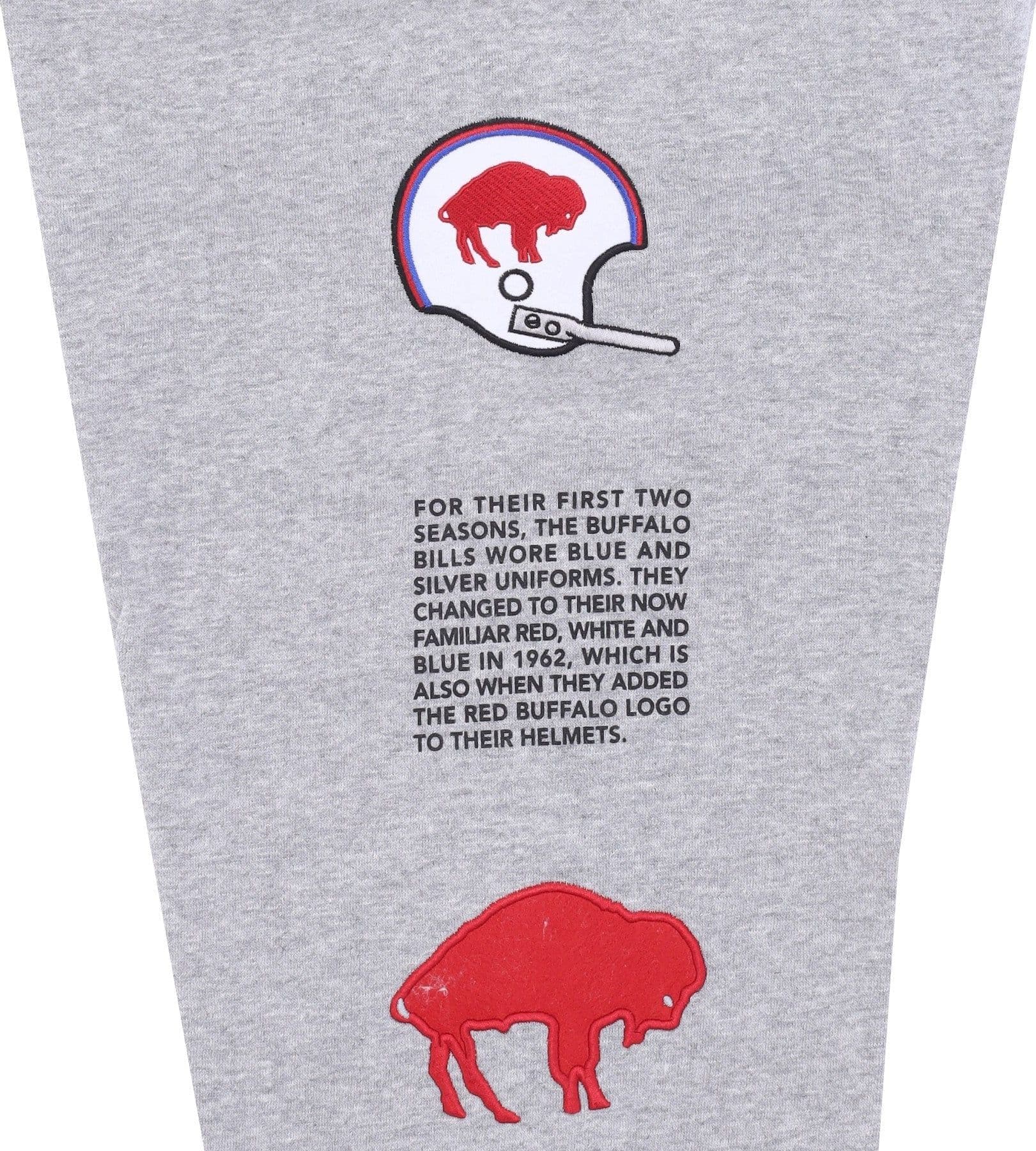 MITCHELL &amp; NESS Pantalone Tuta Felpato Uomo Nfl Team Origins Fleece Pant Bufbil Grey Heather da uomo in Pantaloni Drestige - Casamassima, commercioVirtuoso.it