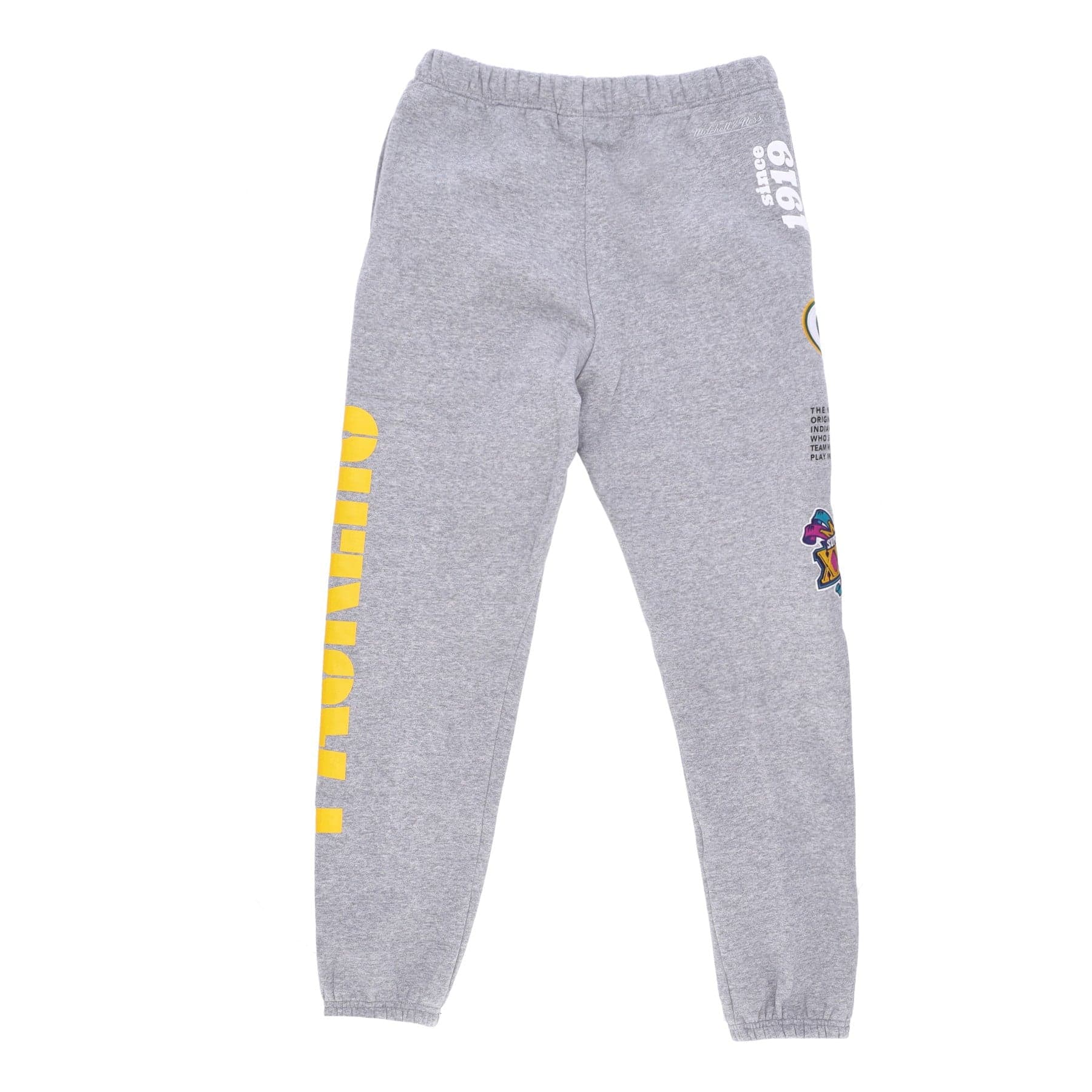 MITCHELL &amp; NESS Pantalone Tuta Felpato Uomo Nfl Team Origins Fleece Pant Grepac Grey Heather da uomo in Pantaloni da ginnastica Drestige - Casamassima, commercioVirtuoso.it