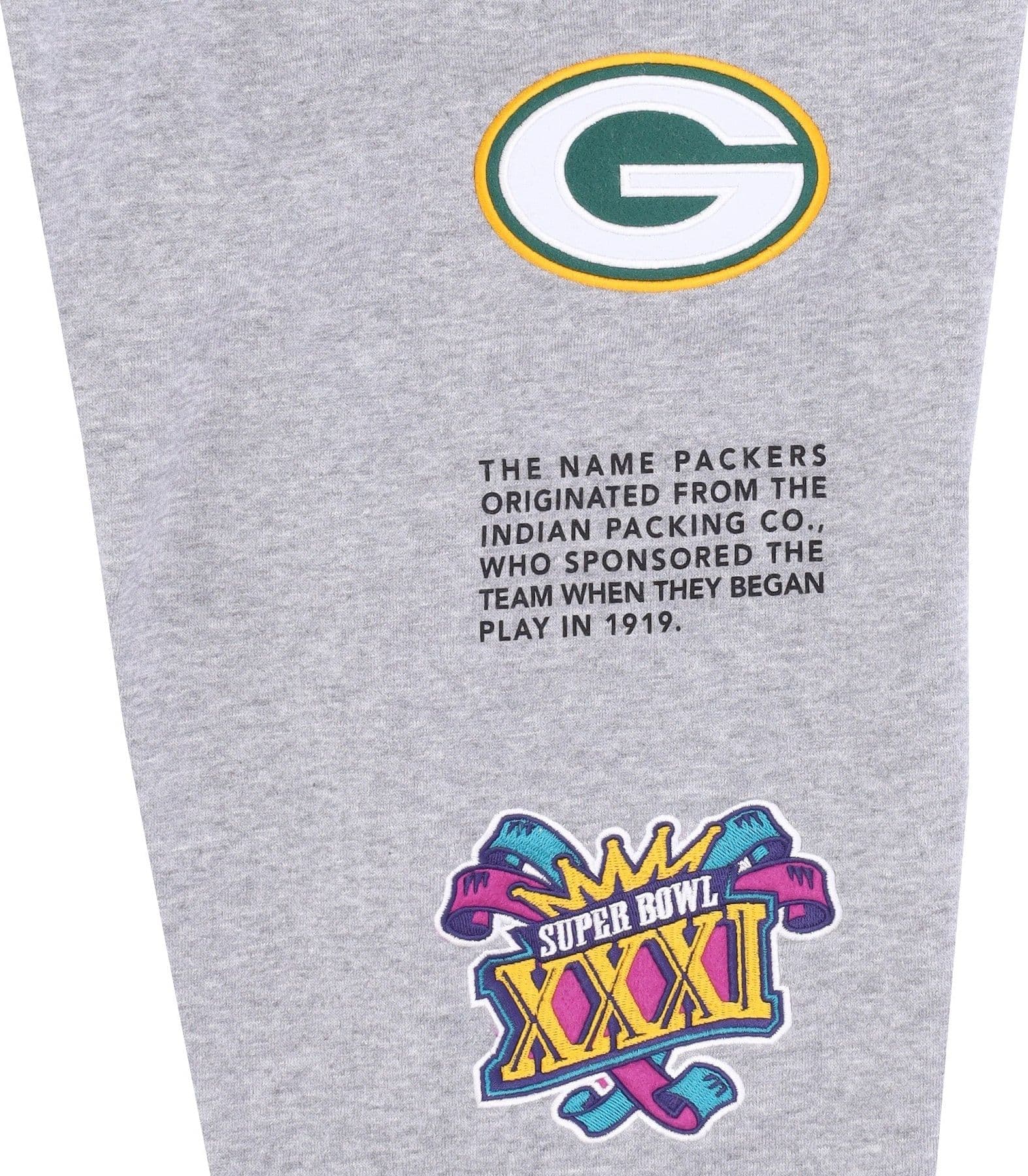 MITCHELL &amp; NESS Pantalone Tuta Felpato Uomo Nfl Team Origins Fleece Pant Grepac Grey Heather da uomo in Pantaloni da ginnastica Drestige - Casamassima, commercioVirtuoso.it