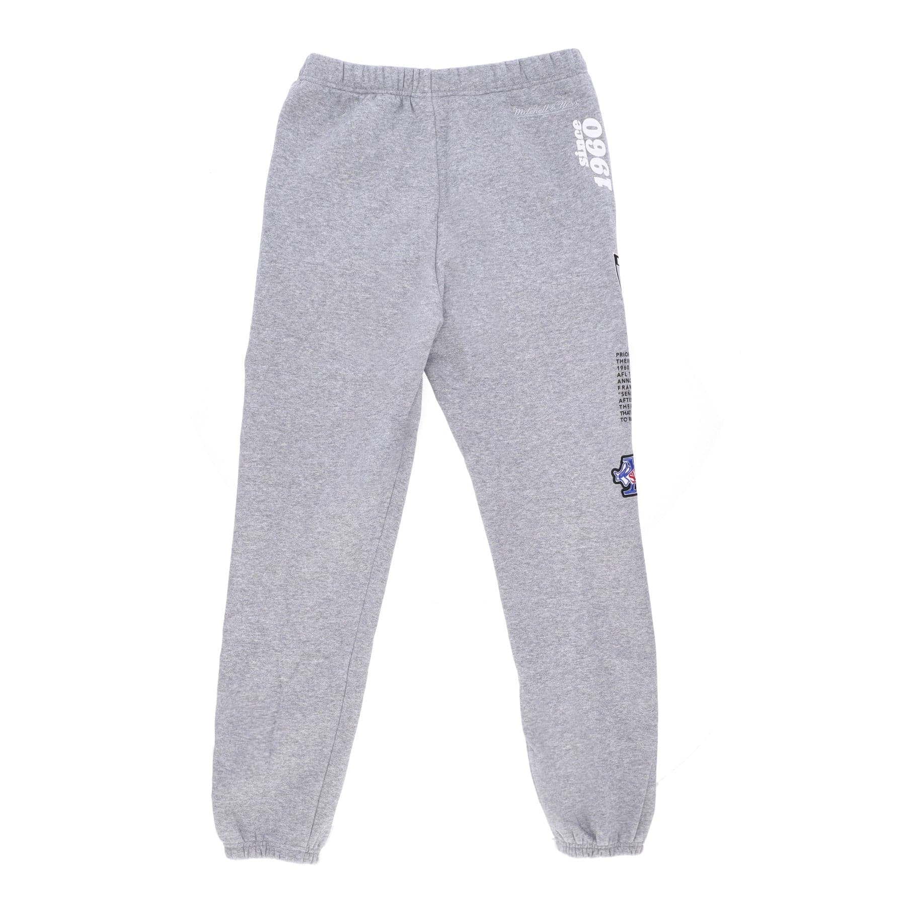 MITCHELL &amp; NESS Pantalone Tuta Felpato Uomo Nfl Team Origins Fleece Pant Oakrai Grey Heather da uomo in Pantaloni sportivi Drestige - Casamassima, commercioVirtuoso.it