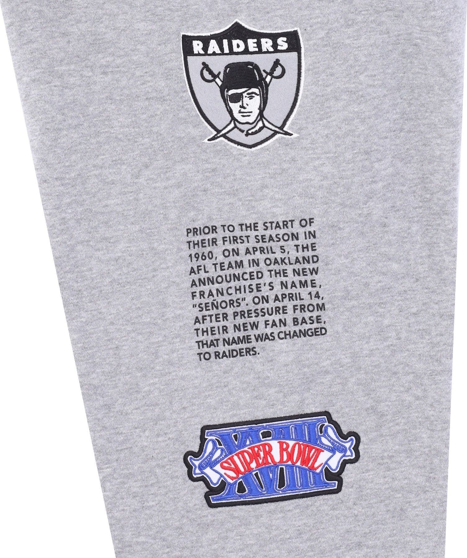 MITCHELL &amp; NESS Pantalone Tuta Felpato Uomo Nfl Team Origins Fleece Pant Oakrai Grey Heather da uomo in Pantaloni sportivi Drestige - Casamassima, commercioVirtuoso.it