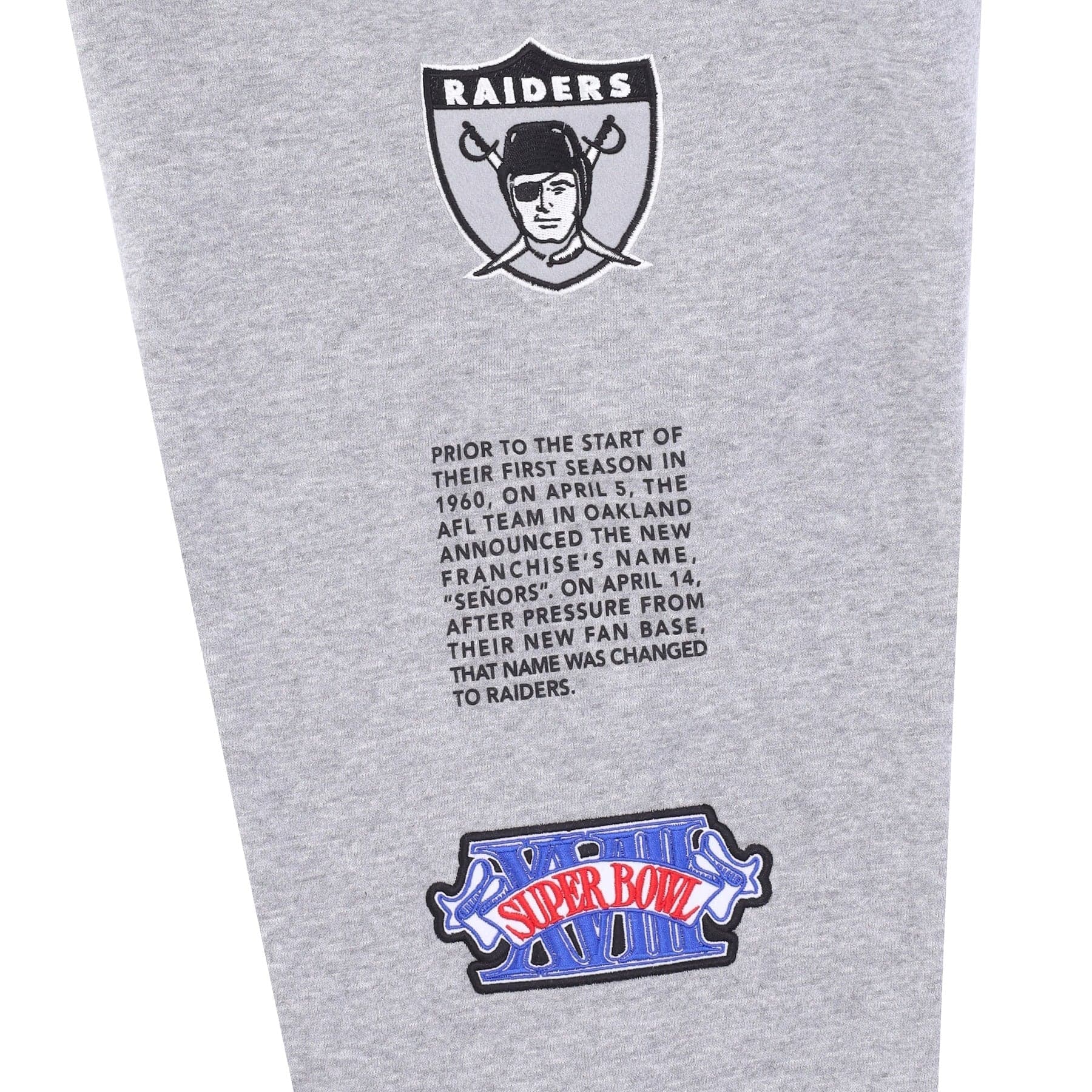 MITCHELL &amp; NESS Pantalone Tuta Felpato Uomo Nfl Team Origins Fleece Pant Oakrai Grey Heather da uomo in Pantaloni sportivi Drestige - Casamassima, commercioVirtuoso.it