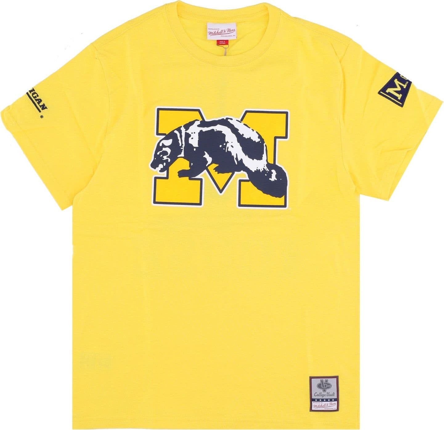 MITCHELL &amp; NESS Maglietta Uomo Ncaa Team Origins Top Micwol Yellow da uomo in T-shirt Drestige - Casamassima, commercioVirtuoso.it