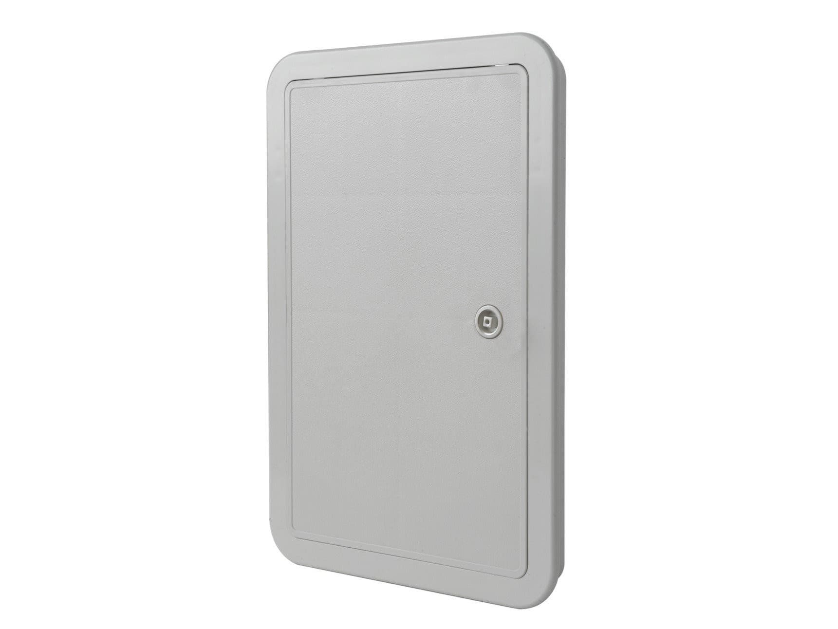 Sportello portello porta in ABS grigio L 215 x H 315 x P 22mm per ispezione