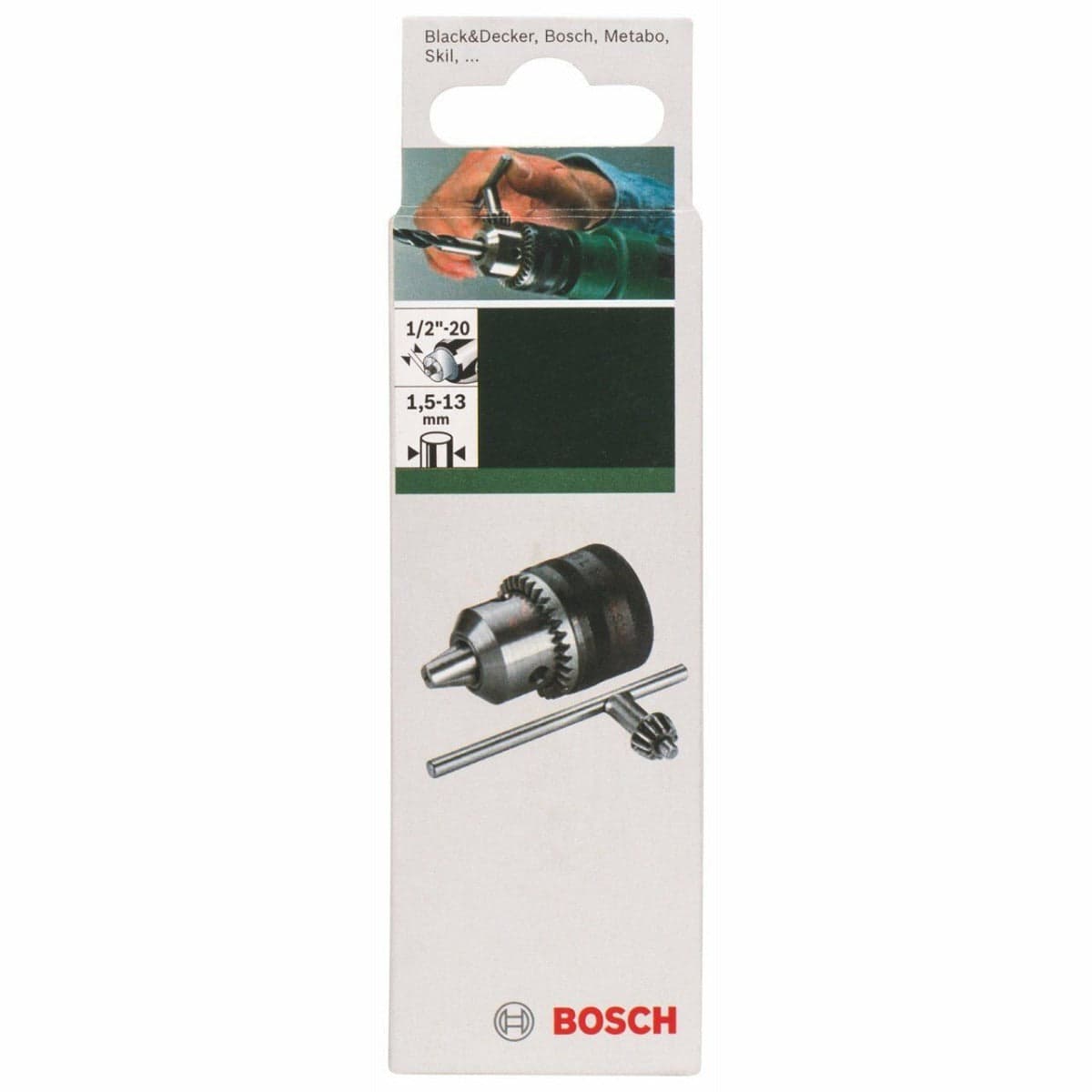 BOSCH - MANDRINO A CREMAGLIERA 1.5-13 MM (1/2"-20) in Mandrini Stockdoc - Terni, commercioVirtuoso.it
