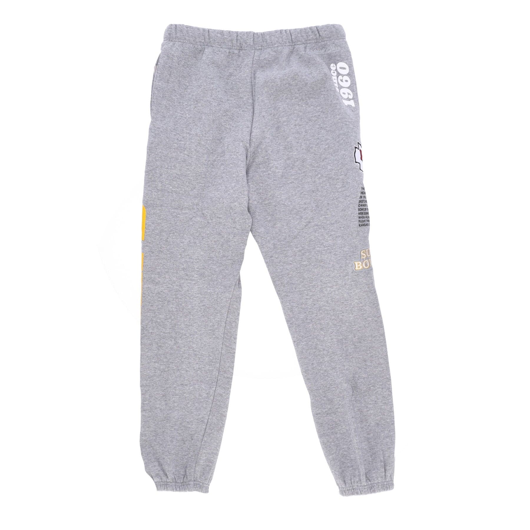 MITCHELL &amp; NESS Pantalone Tuta Felpato Uomo Nfl Team Origins Fleece Pant Kanchi Grey Heather da uomo in Pantaloni Drestige - Casamassima, commercioVirtuoso.it