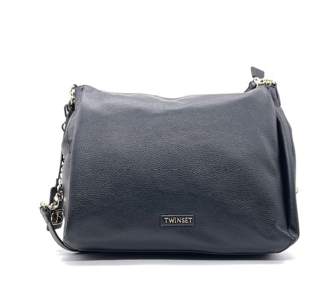 TWINSET Borsa Hobo Liscia Nera