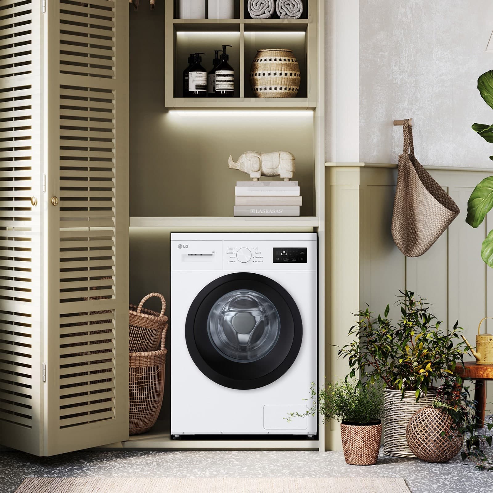 LG Lavatrice 9kg  Serie A1 Classe A  1400 giri, Programma Igiene con vapore, Display grande, Design essenziale  White in  Ecoprice.it - Avellino, commercioVirtuoso.it