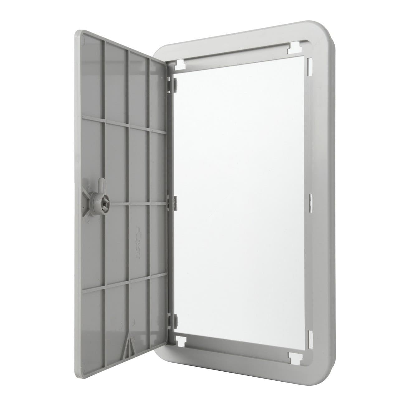 Sportello portello porta in ABS grigio L 650 x H 450 x P 22mm per ispezione in Trasduttori piezo Aloiserw.com - Altomonte, commercioVirtuoso.it