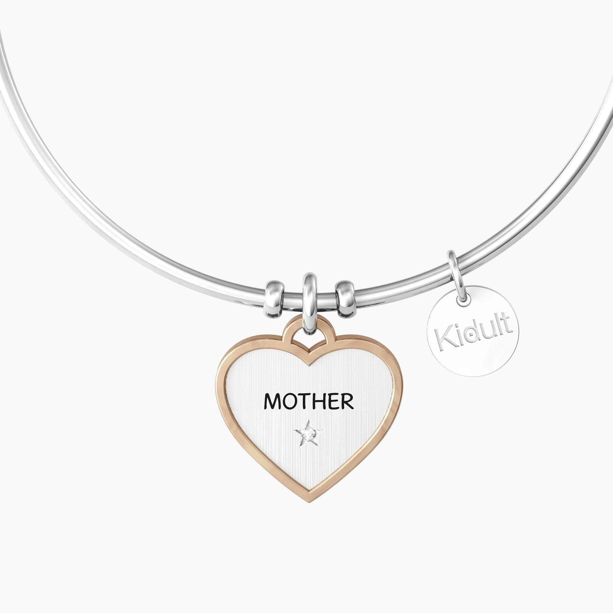 KIDULT - Set di bracciali mamma e figlia con ciondolo cuore  MAMMA - FIGLIA | FOREVER